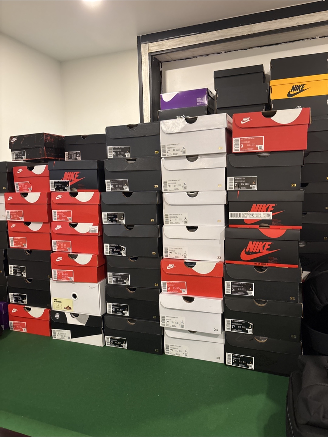 Variety of brand new shoes