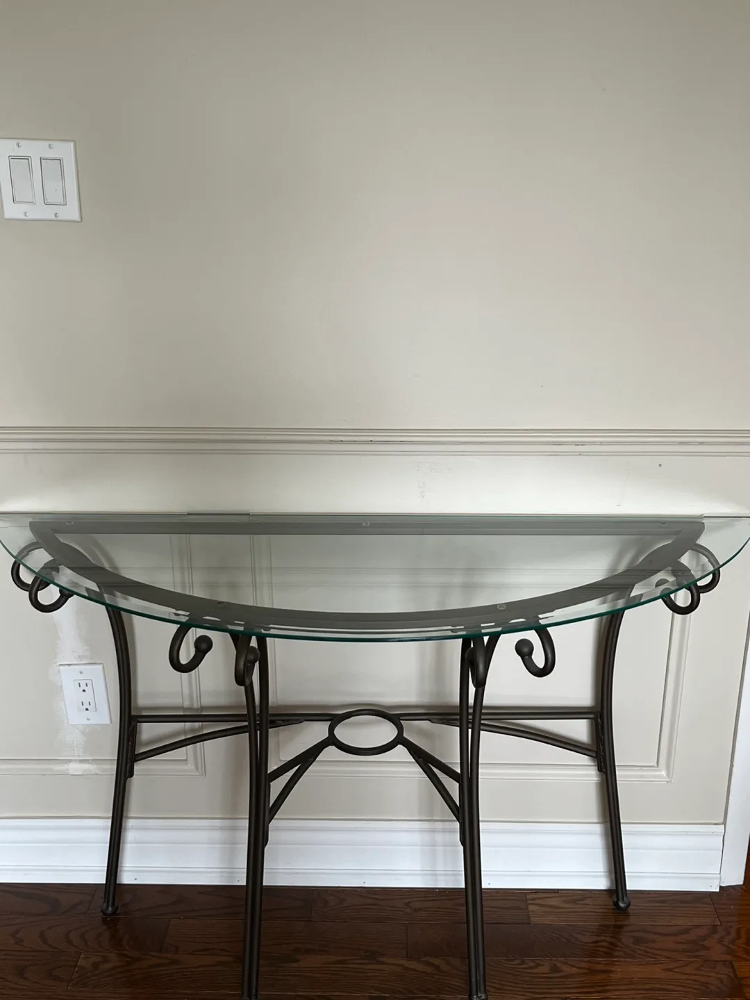 Glass Top Console Table image indicator(2)