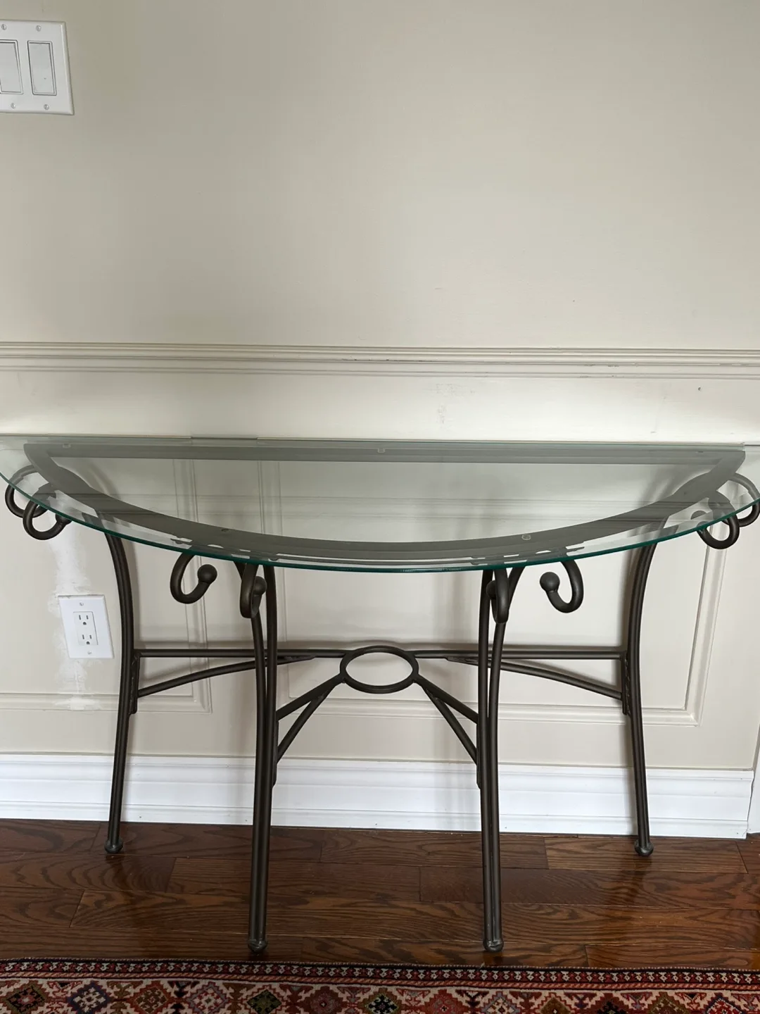 Glass Top Console Table thumbnail