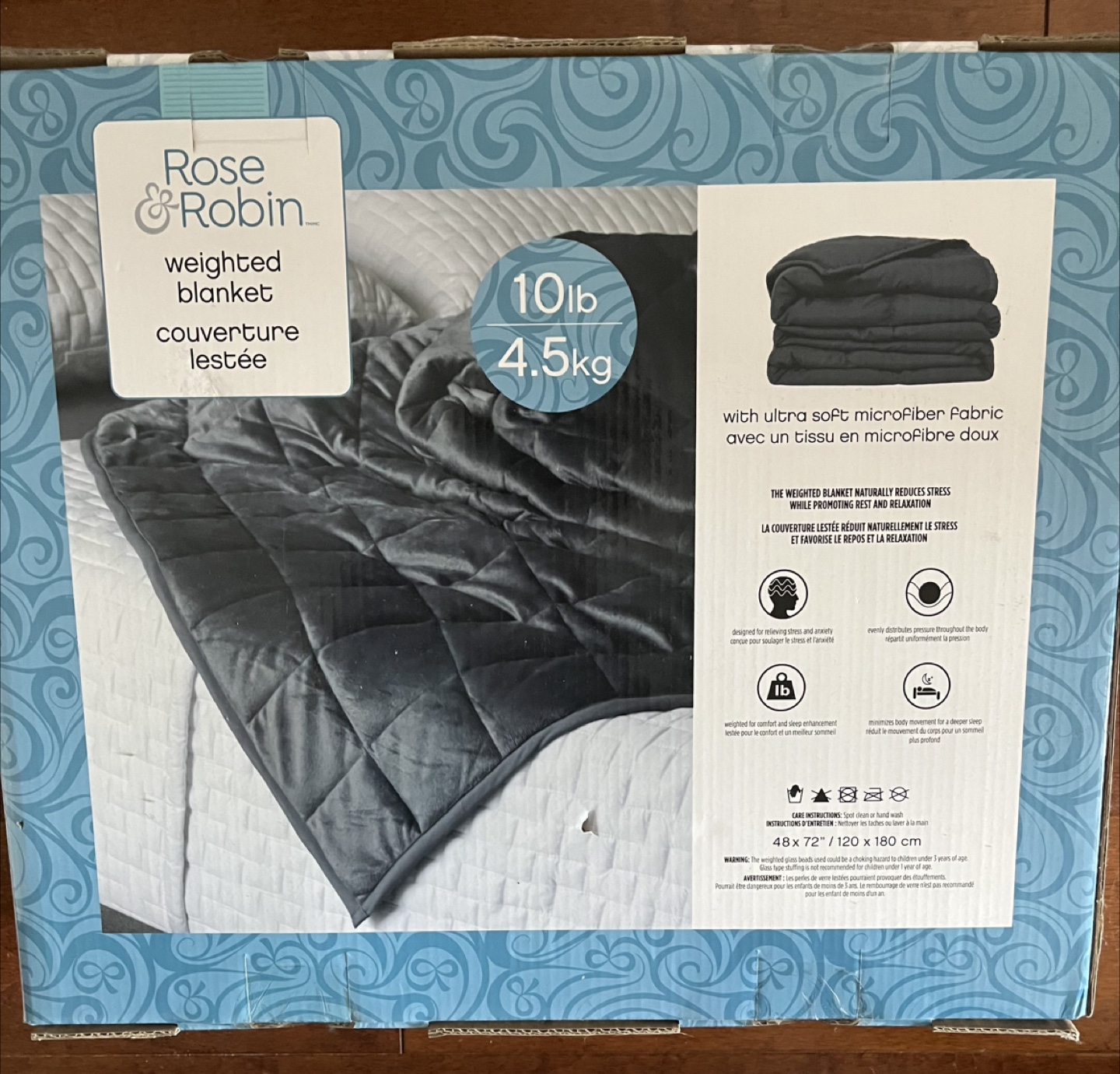 Brand new Rose & Robin Weighted Blanket 10lb - photo 2