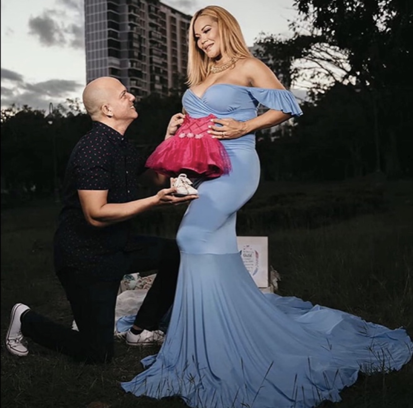 Baby Blue Maternity Dress - photo 3