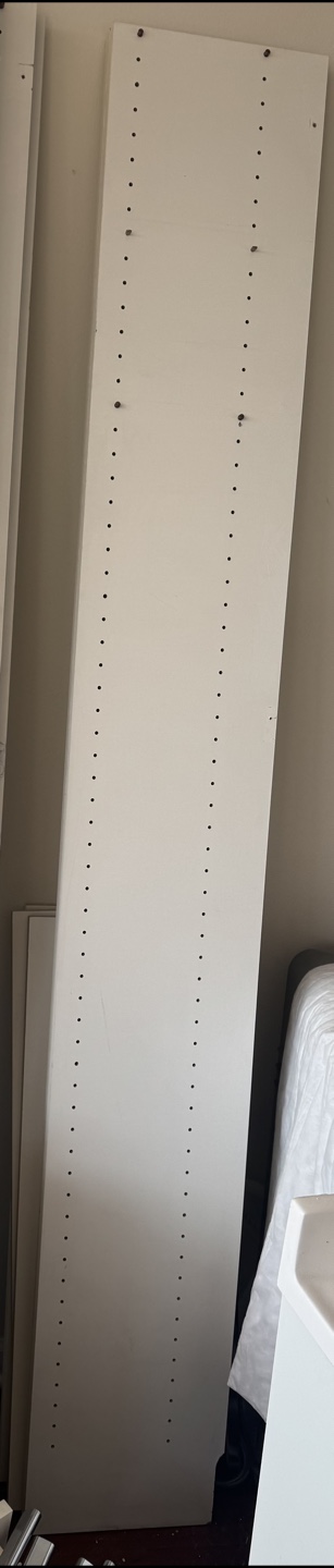 White Closet Organizer with Shelves and Rod - photo 2