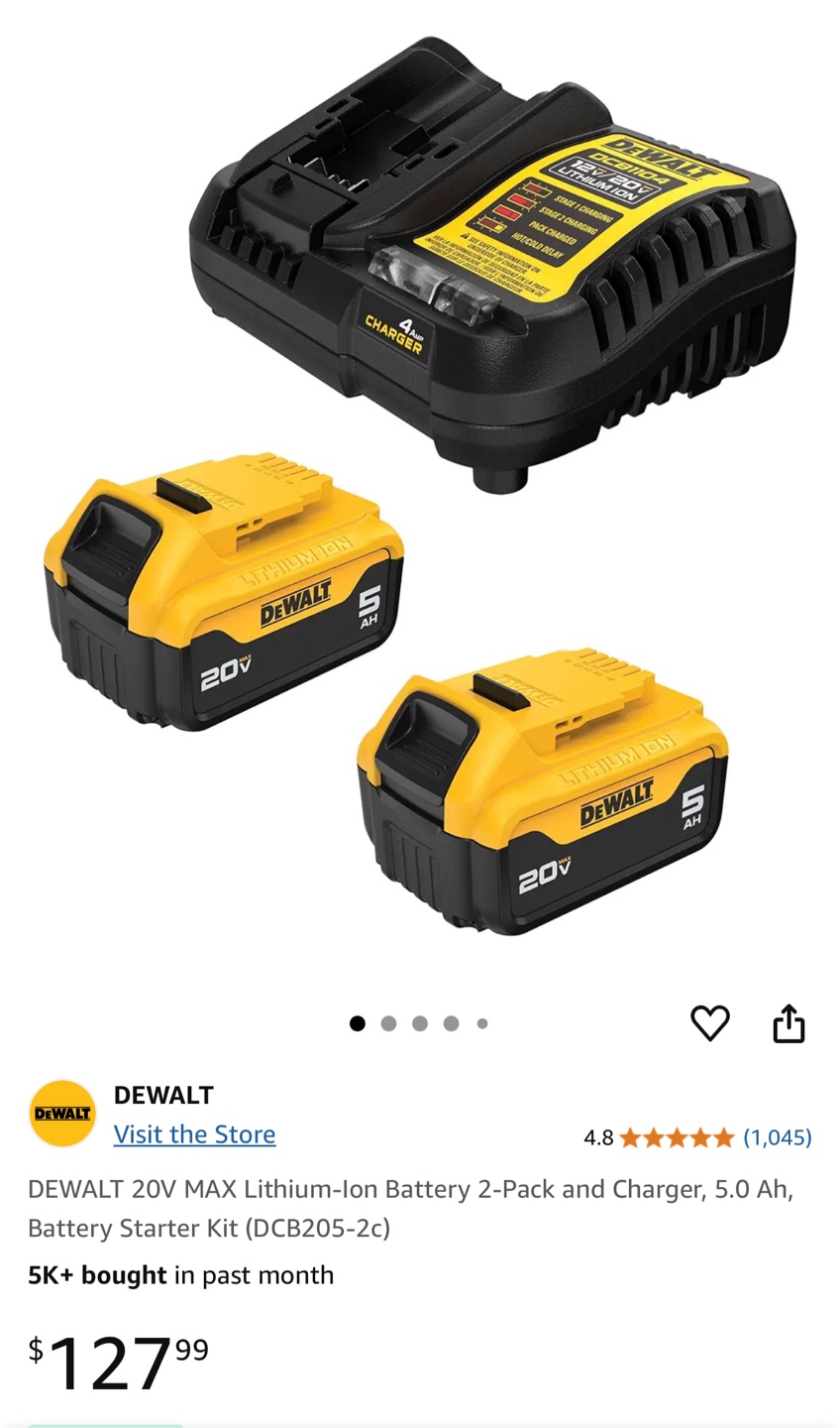 DEWALT 20V MAX Battery and Charger Kit - photo 3
