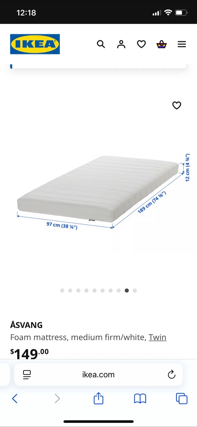 Twin Size Mattress - ASVANG image indicator(3)