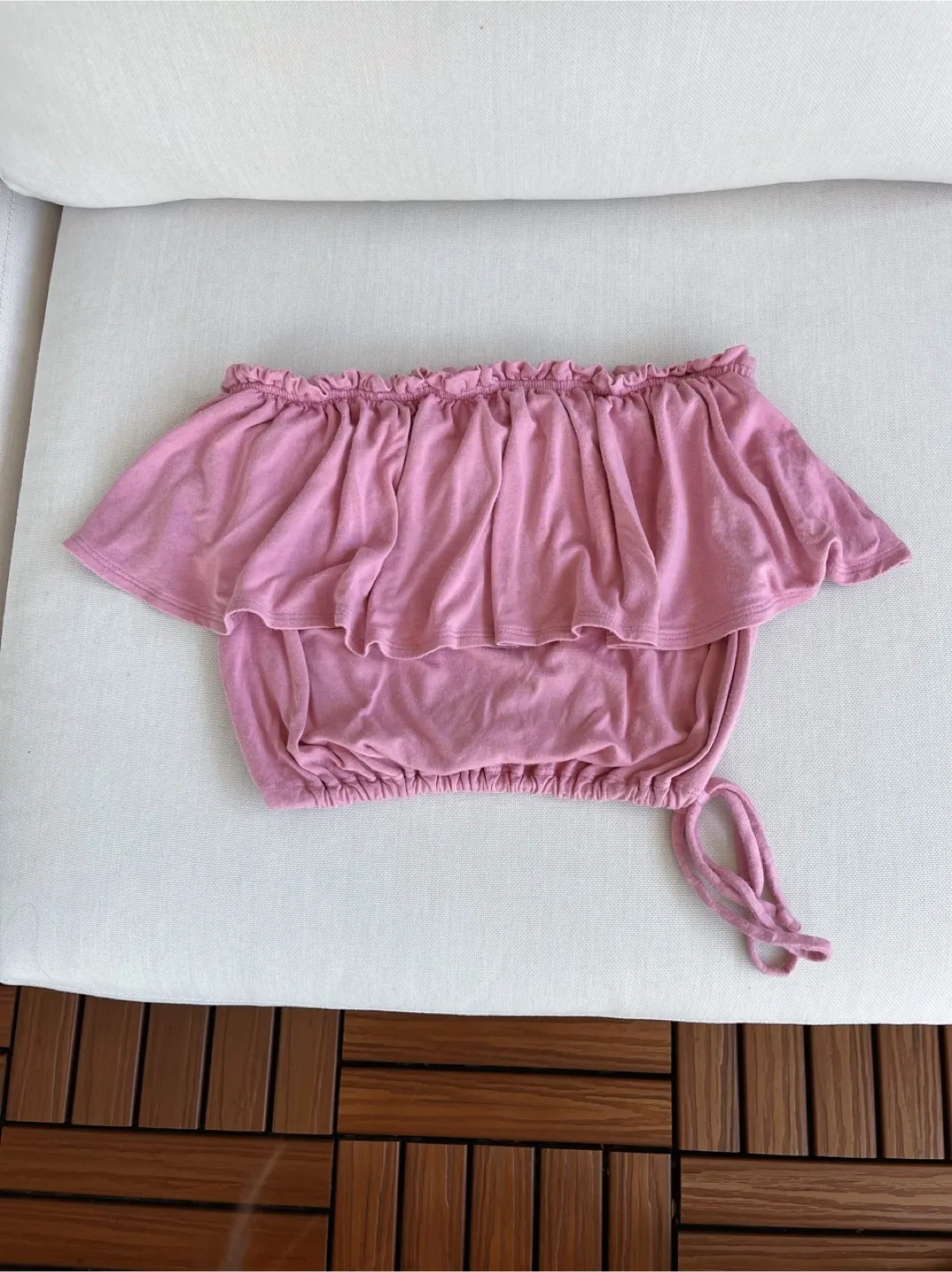 Abercrombie & Fitch Pink Off-the-Shoulder Top - XS thumbnail
