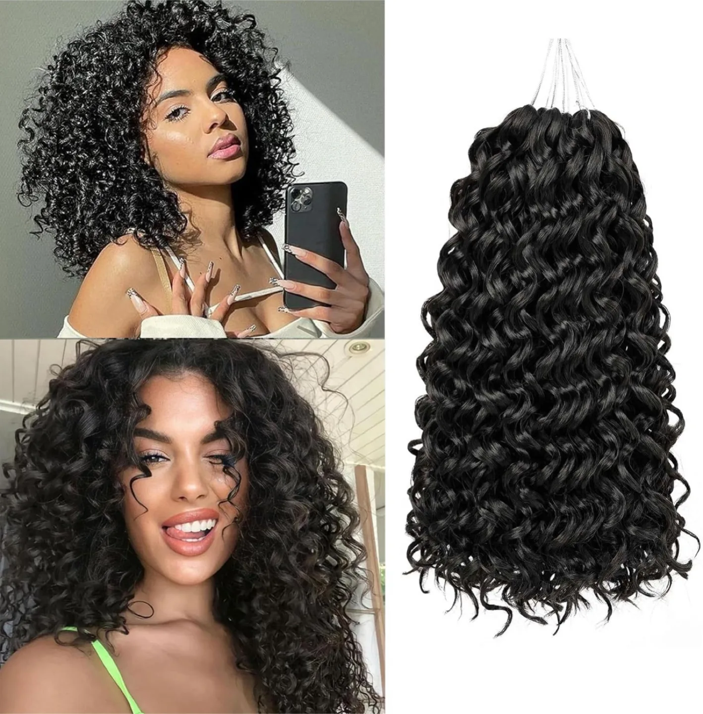 Ocean Wave Crochet Hair. 10inch thumbnail