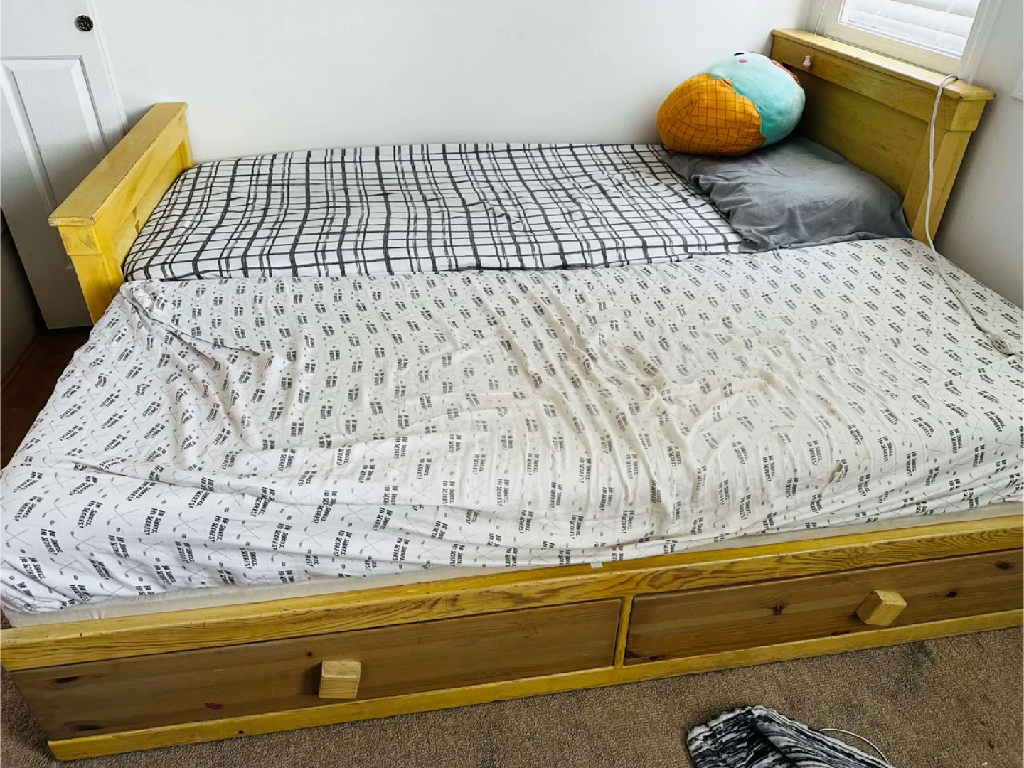 Twin Size Bed Frame with Storage thumbnail