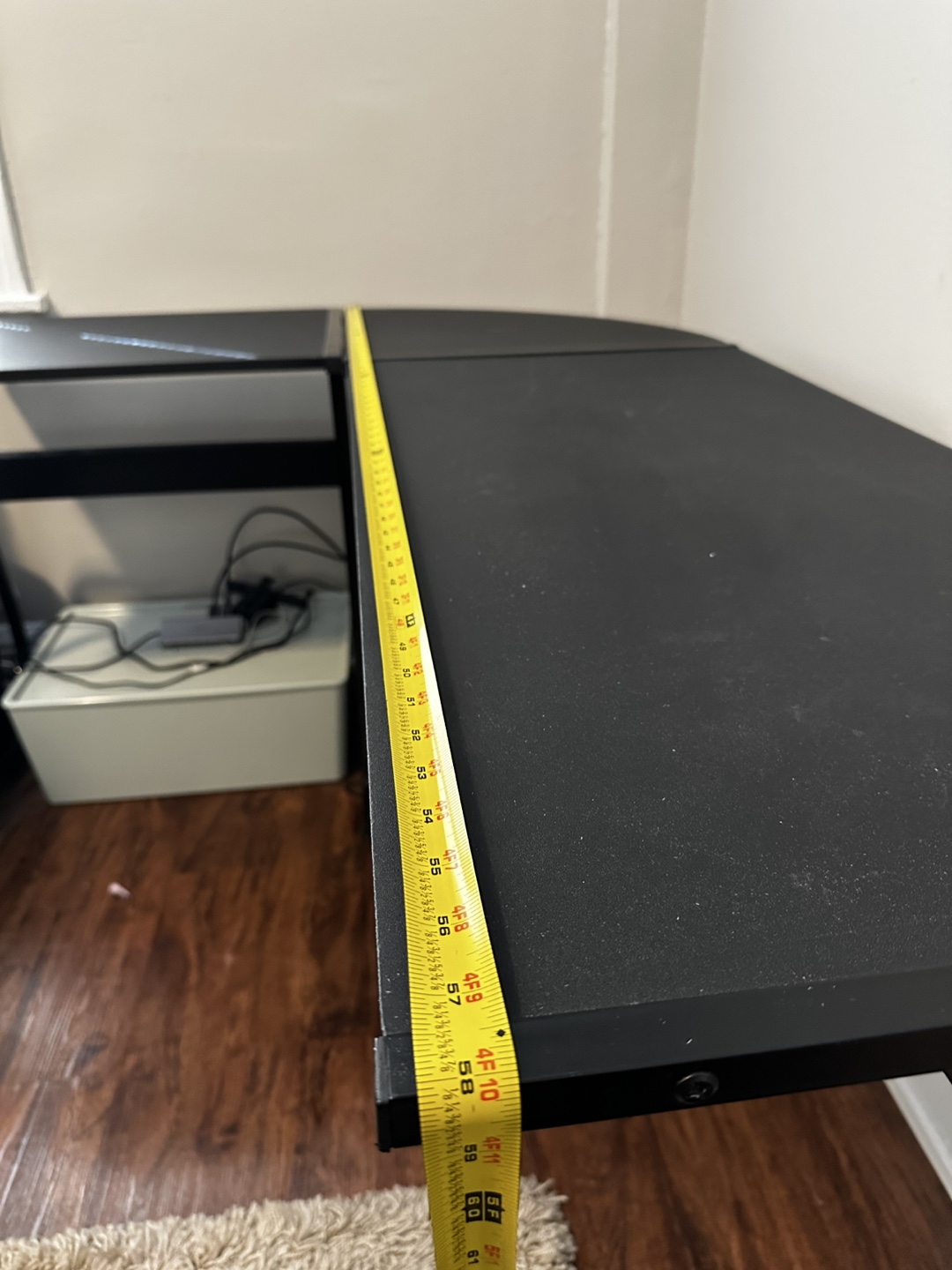 Black Corner L-shaped Desk - photo 2