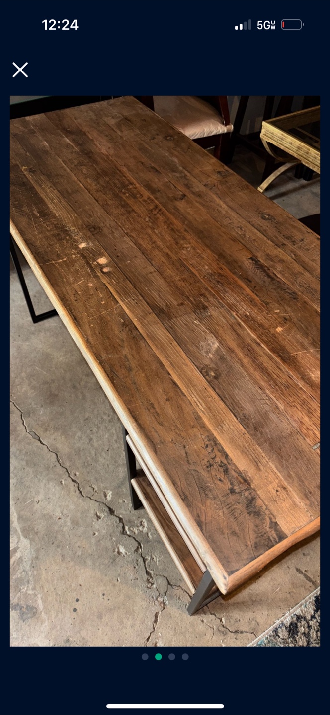 Real wood desk .  Heavy. as seen in pictures - photo 2
