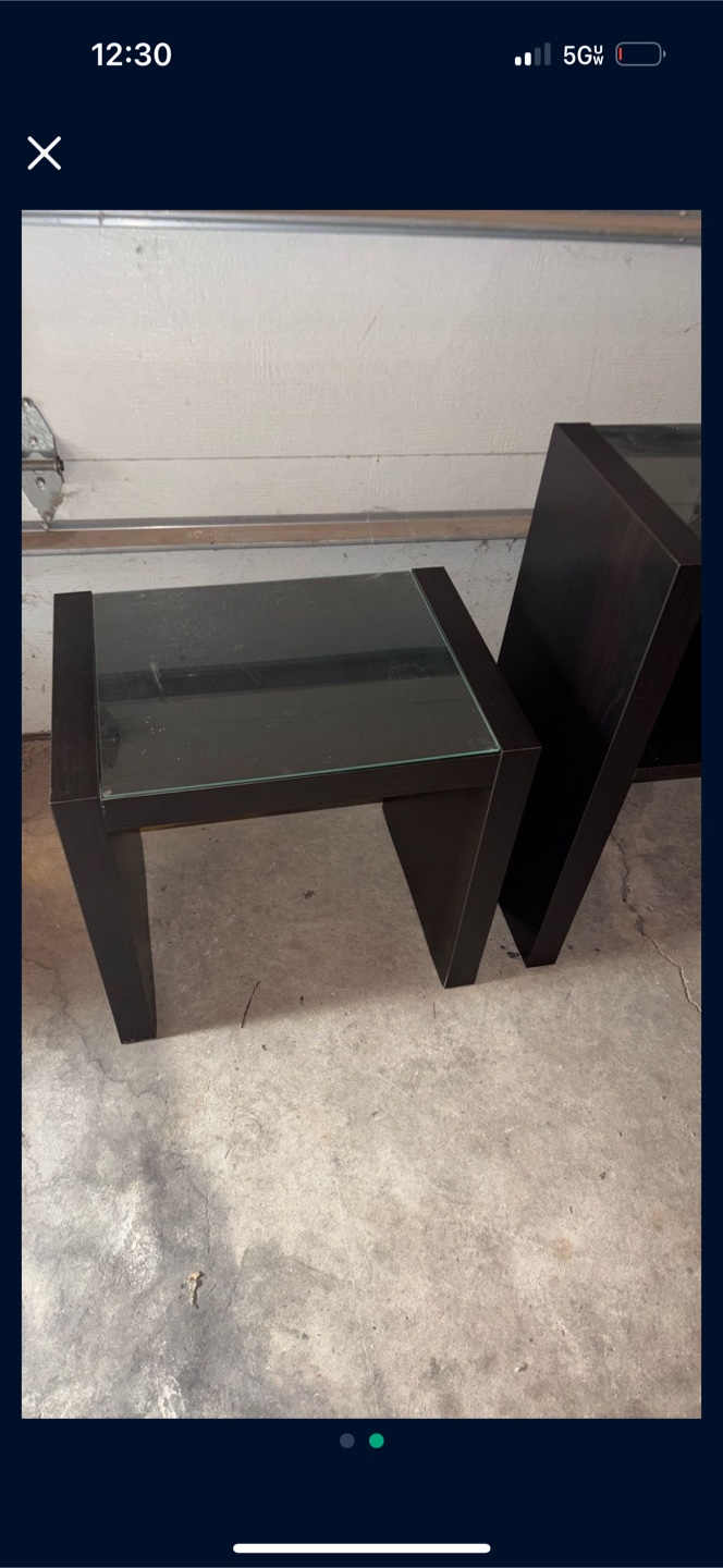 Espresso tv stand and side table - photo 2