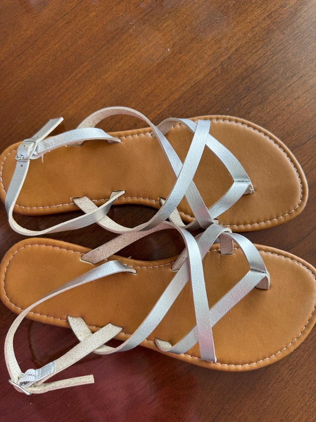 Silver Strappy Sandals thumbnail