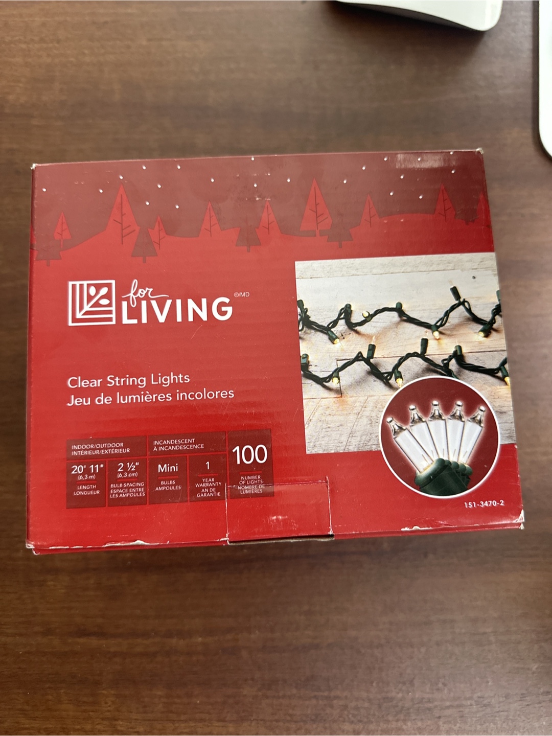 For Living Clear String Lights