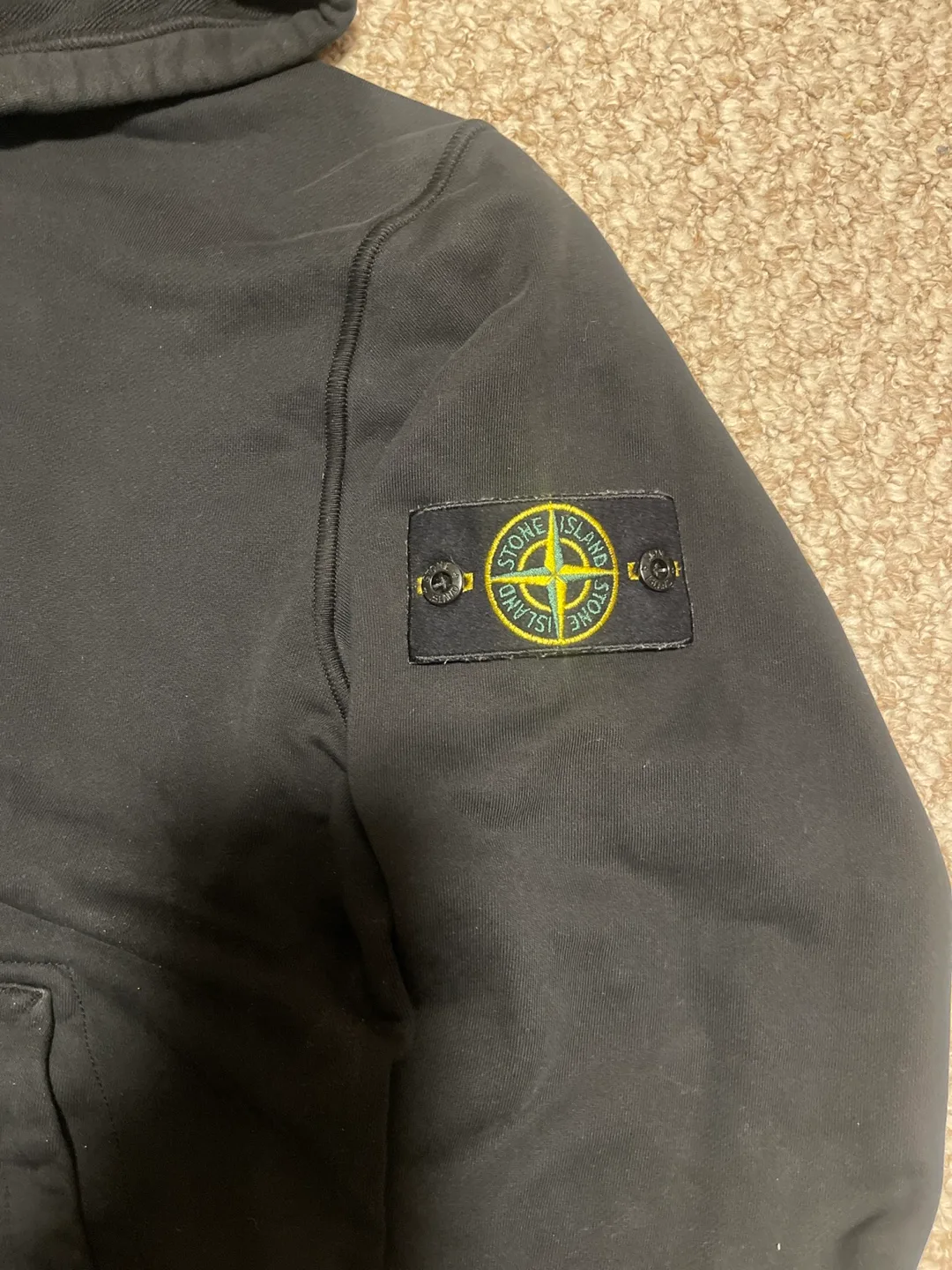Stone Island Black Hoodie image indicator(2)