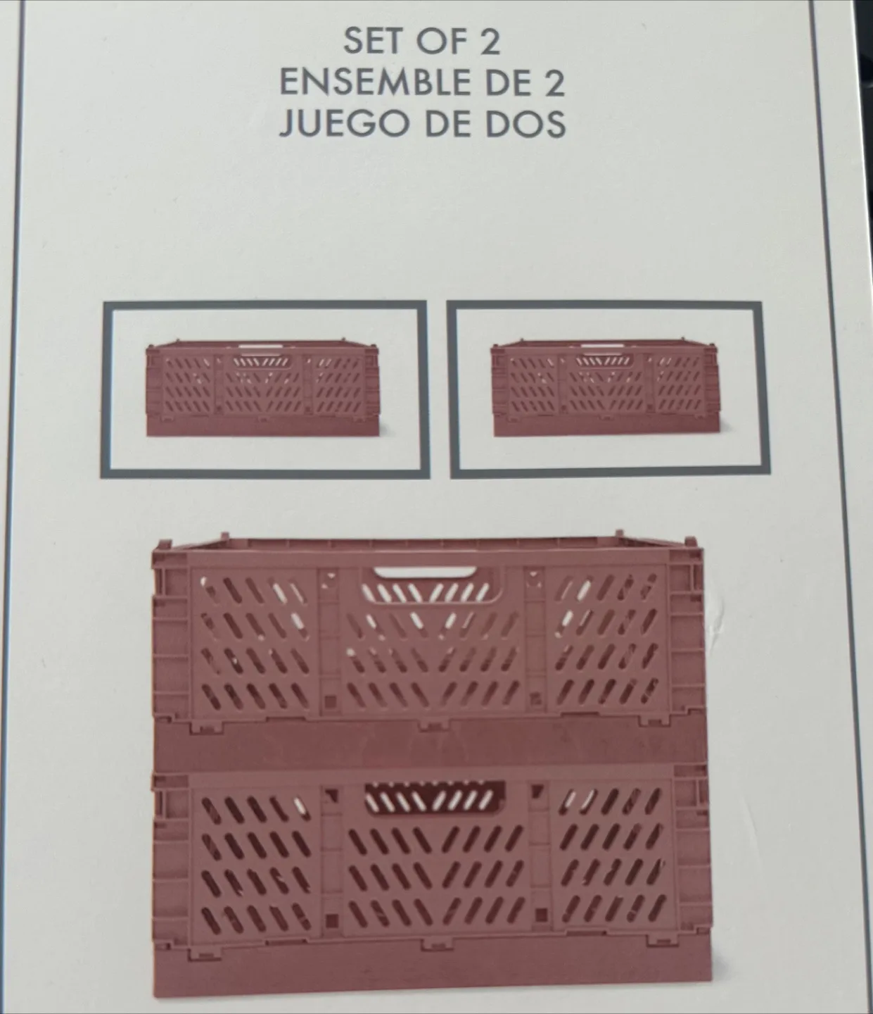 Collapsible Black Storage Crate image indicator(3)