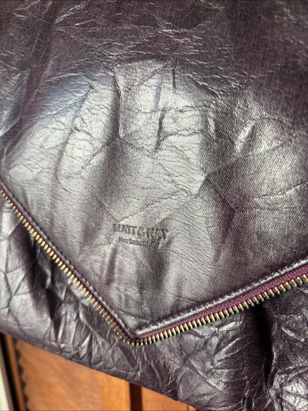 Matt & Nat Dark Purple Shoulder Bag - photo 3