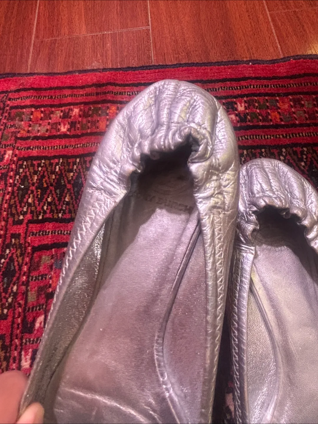 Tory Burch Silver Ballet Flats image indicator(4)