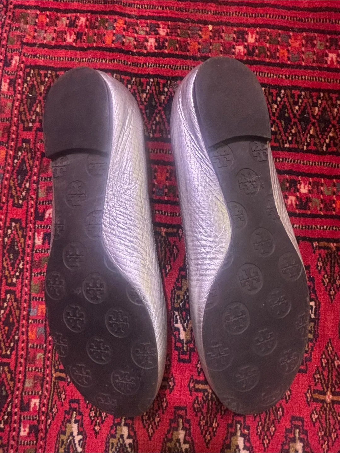 Tory Burch Silver Ballet Flats image indicator(5)