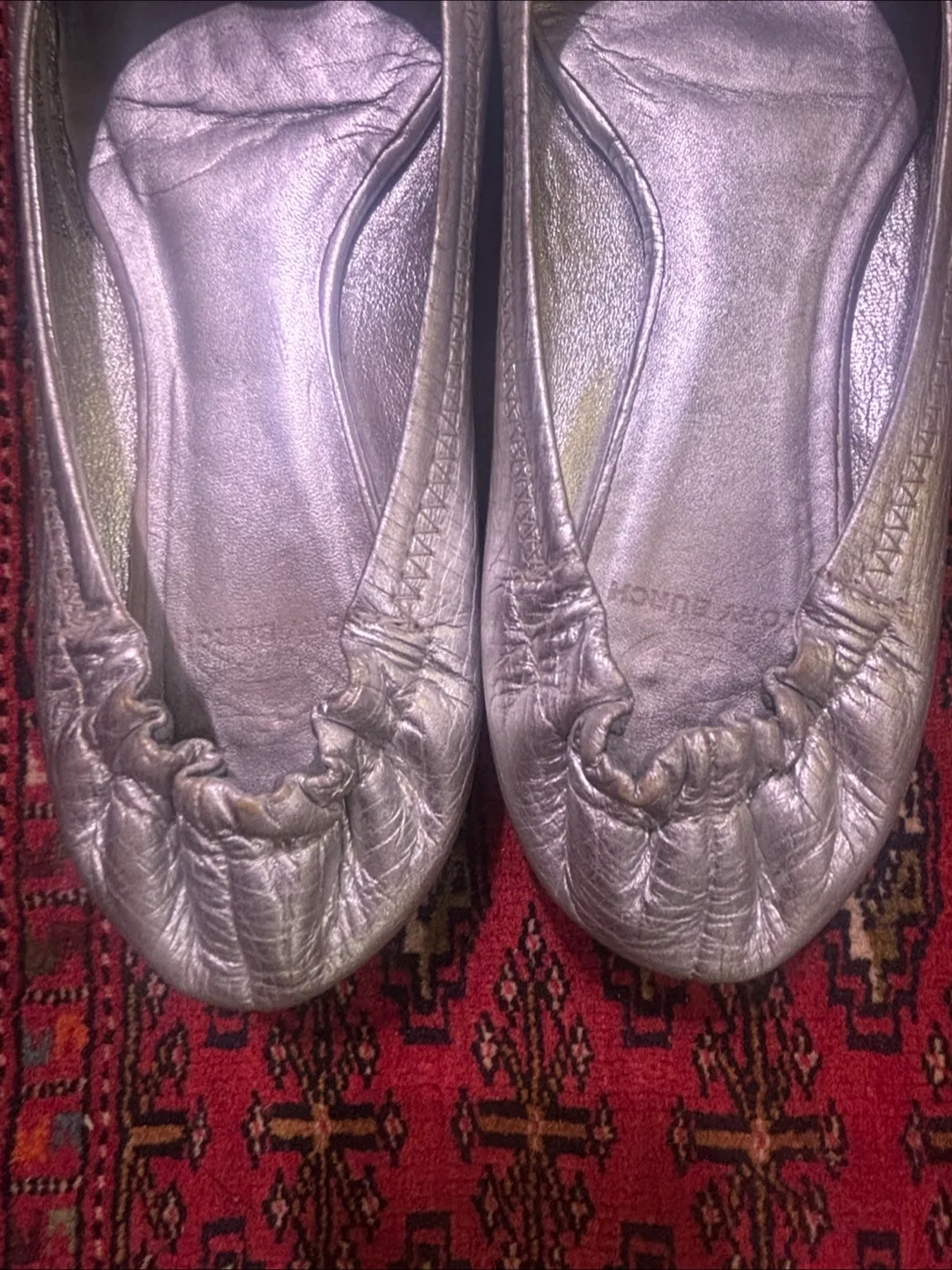 Tory Burch Silver Ballet Flats image indicator(2)
