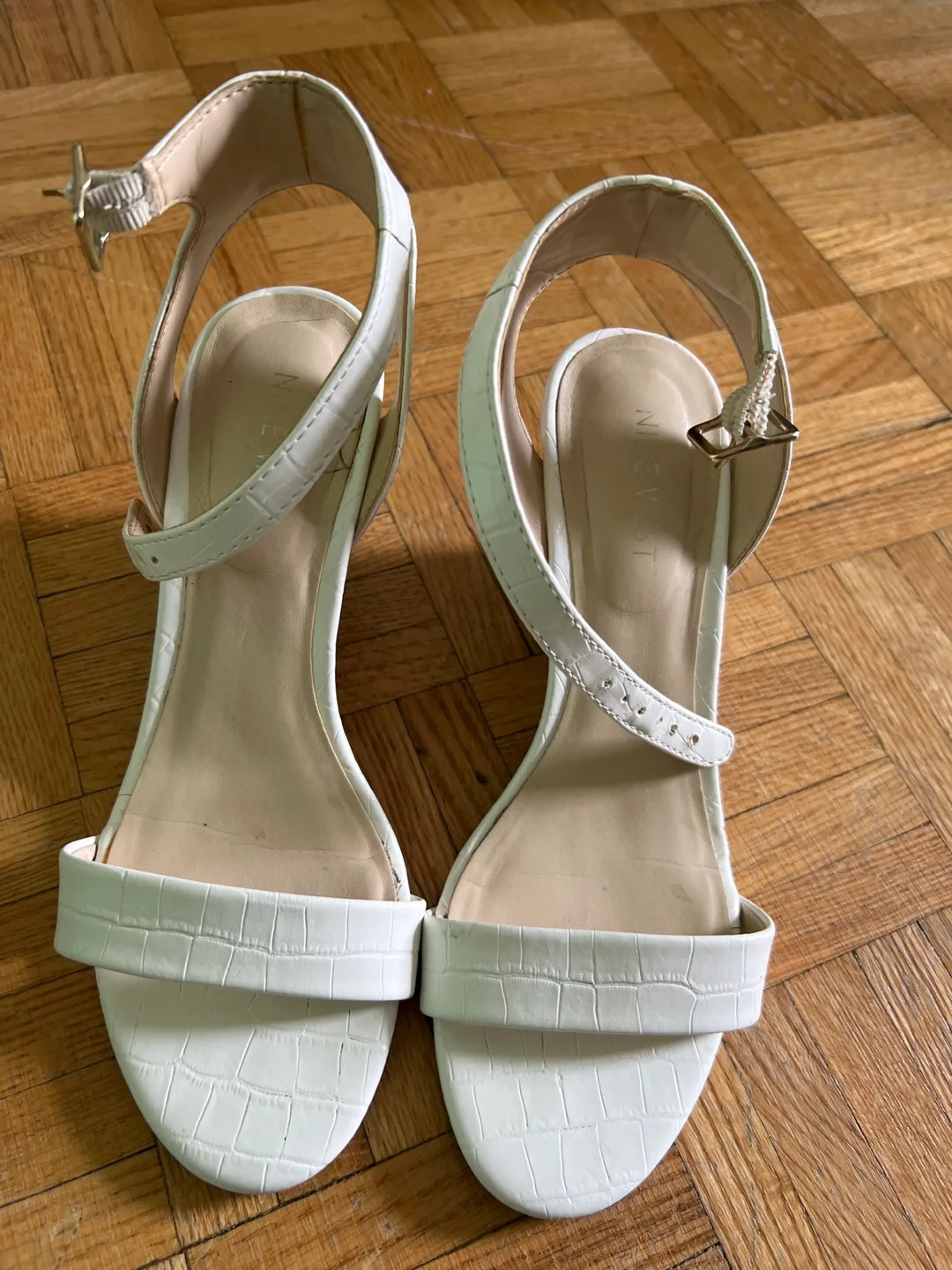 White Wedge Sandals thumbnail