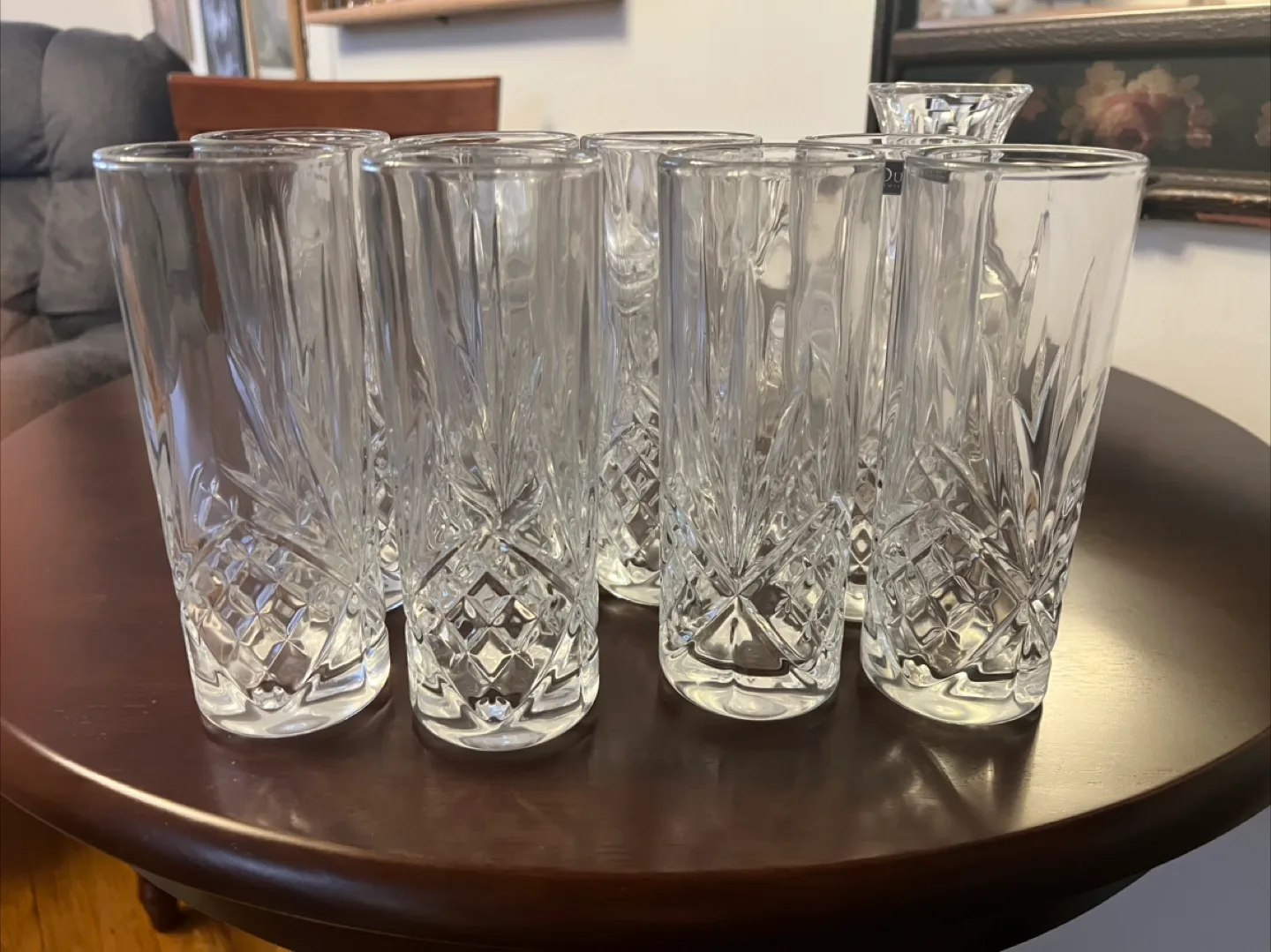 Vintage cut glass Glassware  19 items image indicator(2)