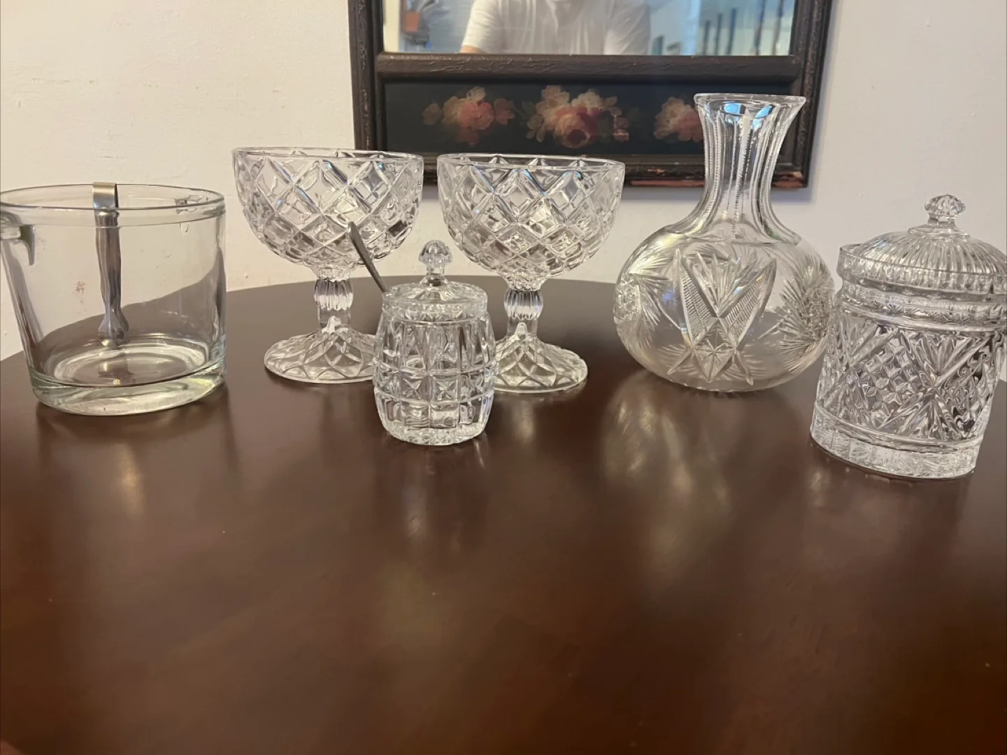 Vintage cut glass Glassware  19 items image indicator(7)