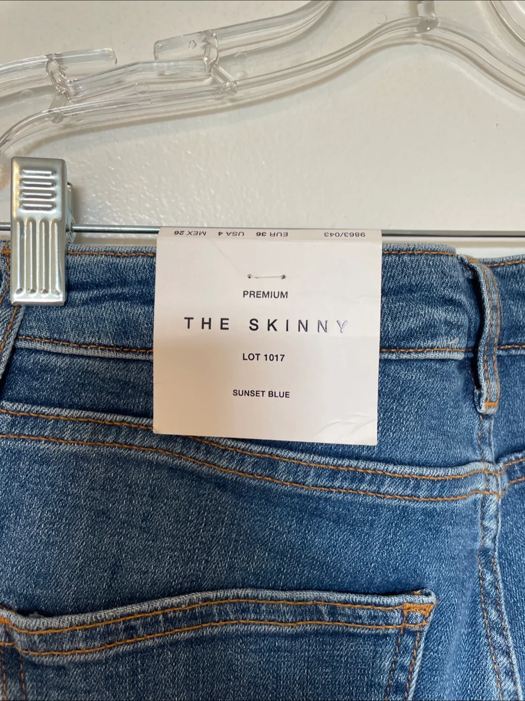 NWT Zara The Skinny Jeans - Sunset Blue Size 36 image indicator(4)