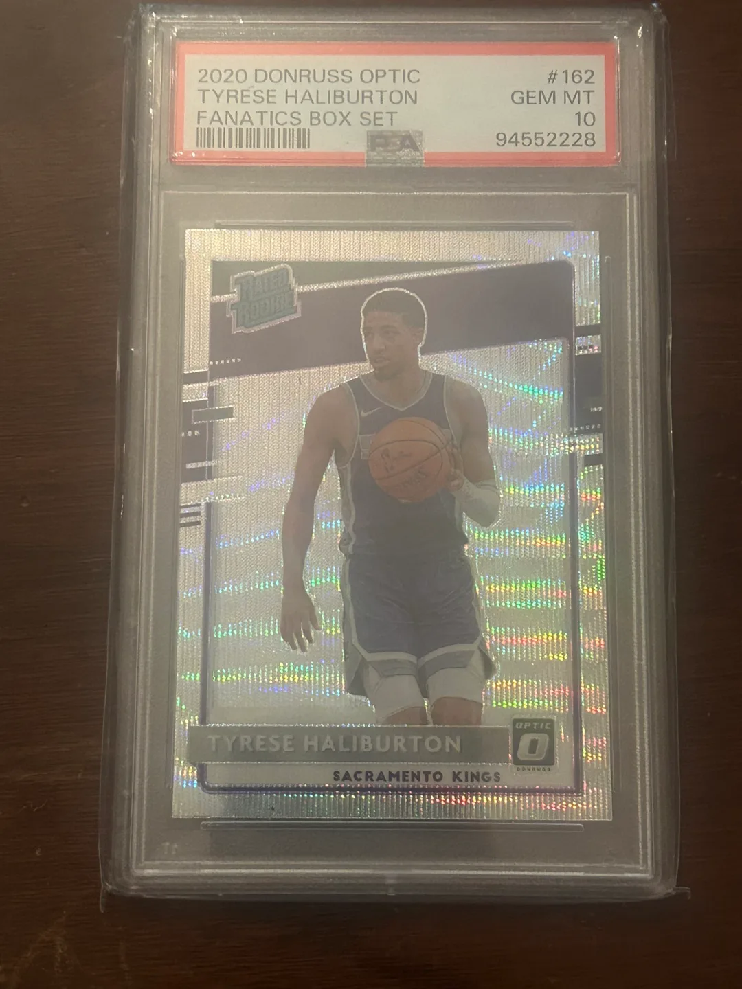 2020 Donruss Optic Tyrese Haliburton Fanatics Box Set PSA 10 thumbnail