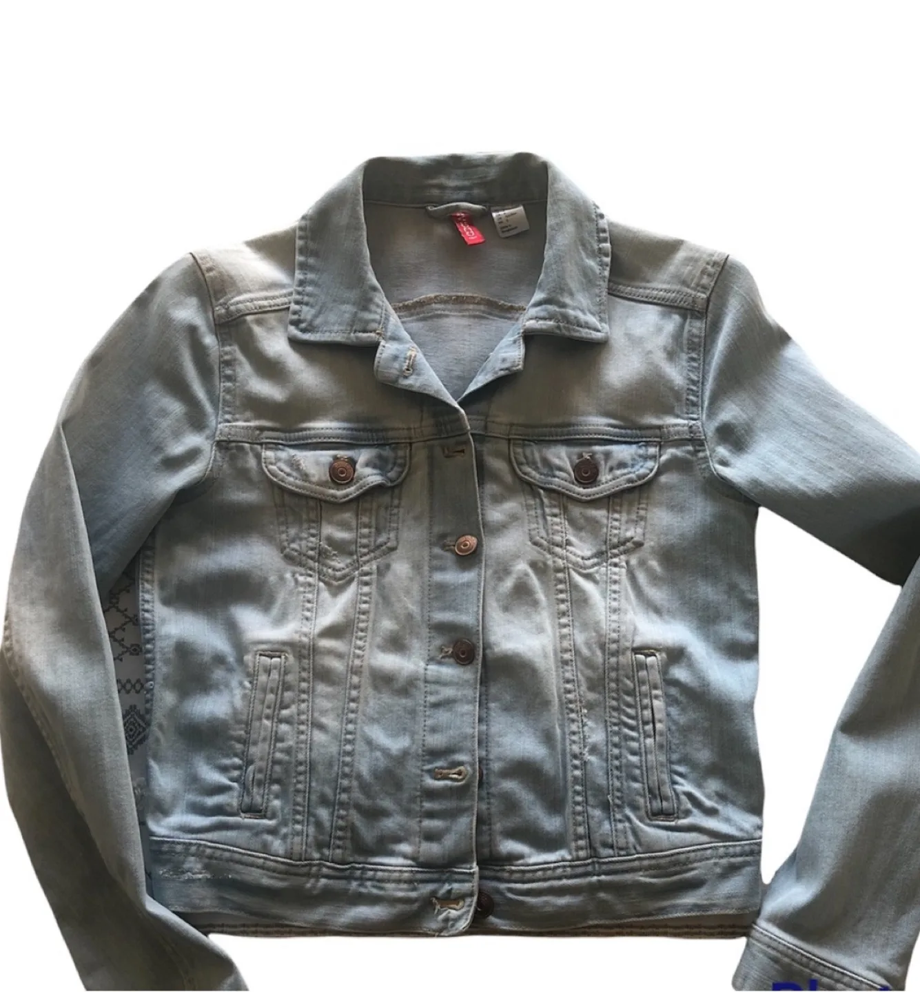 H&M Cropped Denim Jacket image indicator(4)
