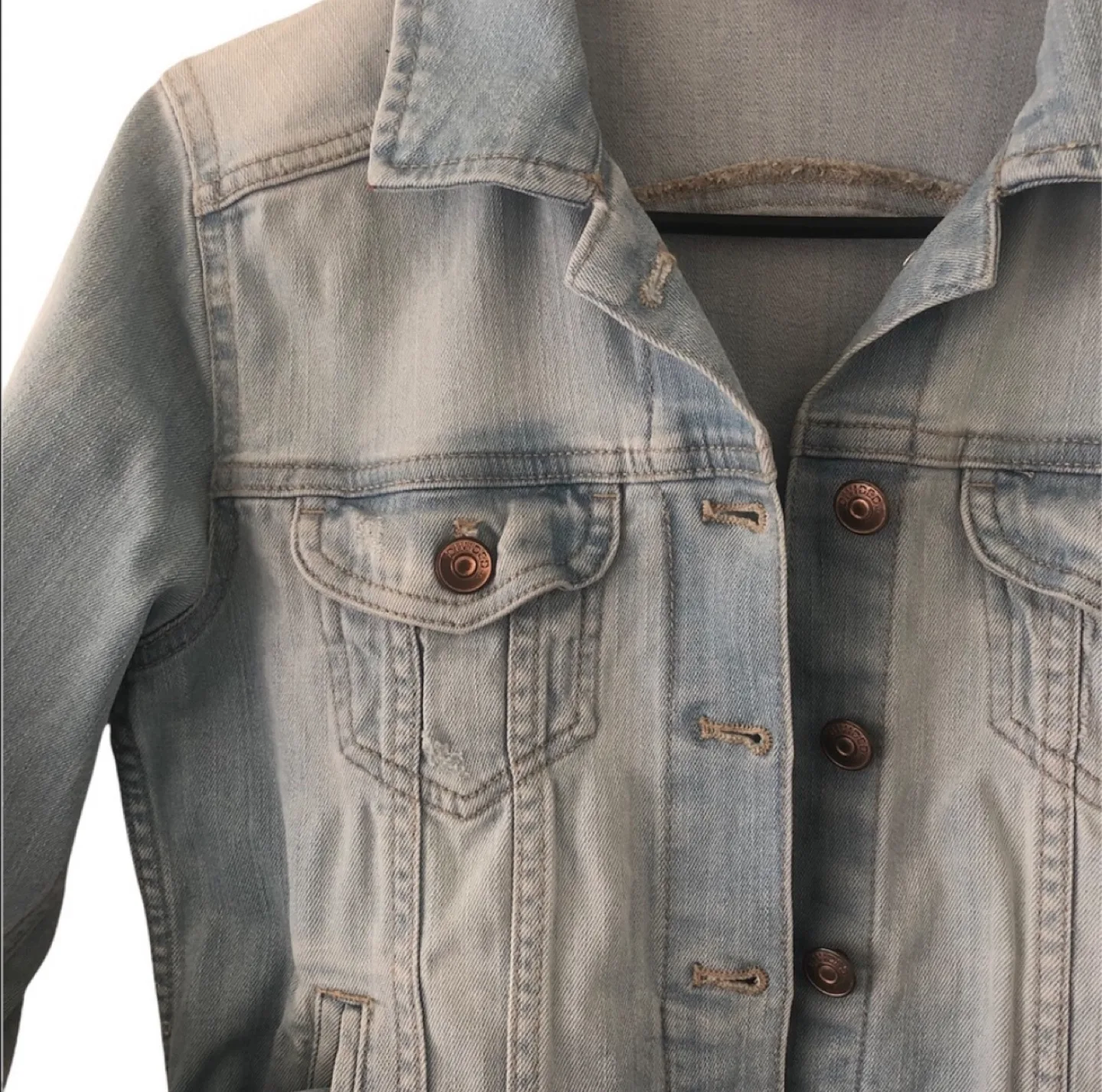 H&M Cropped Denim Jacket image indicator(2)