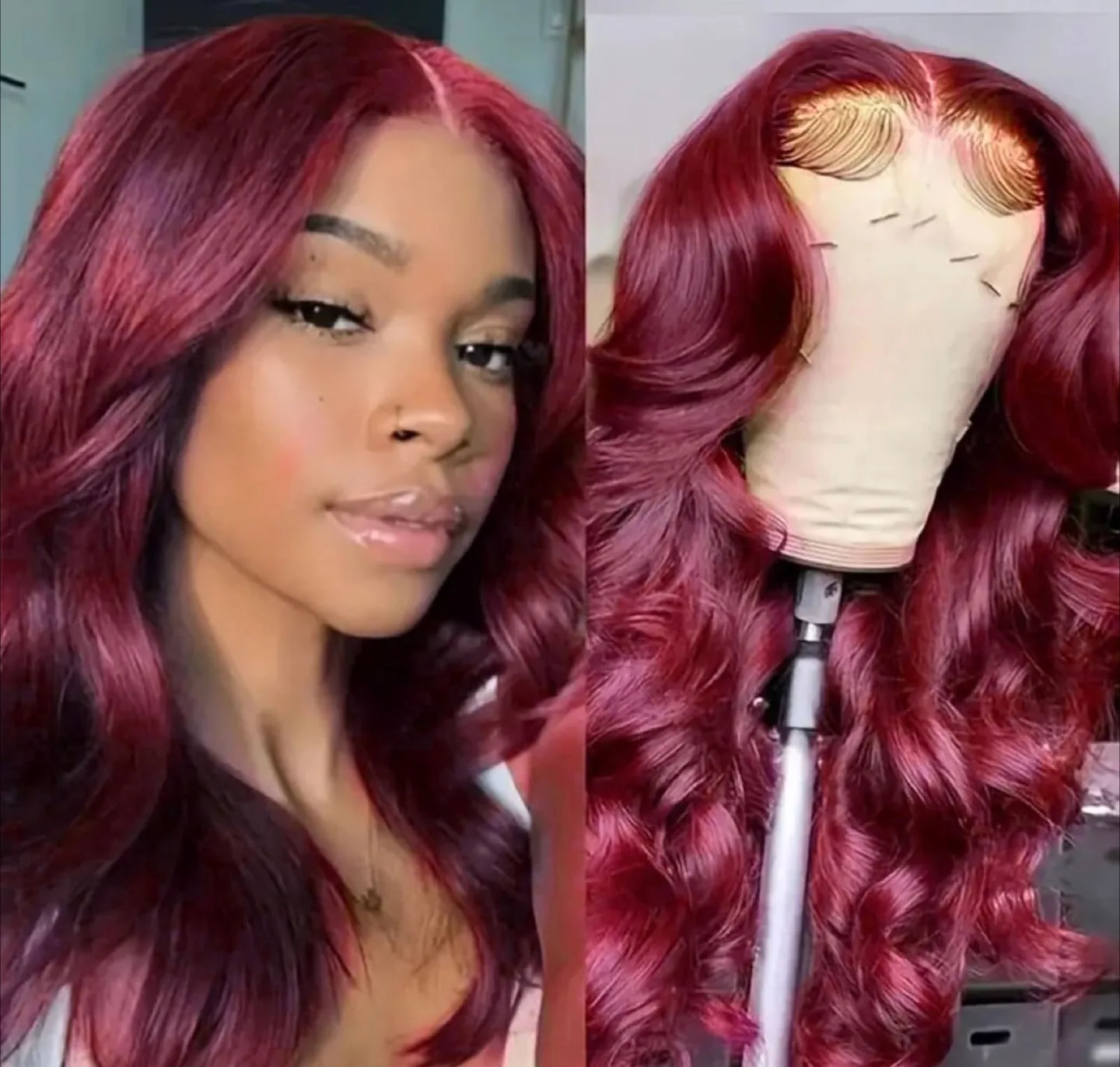 Wavy Burgundy Wig thumbnail