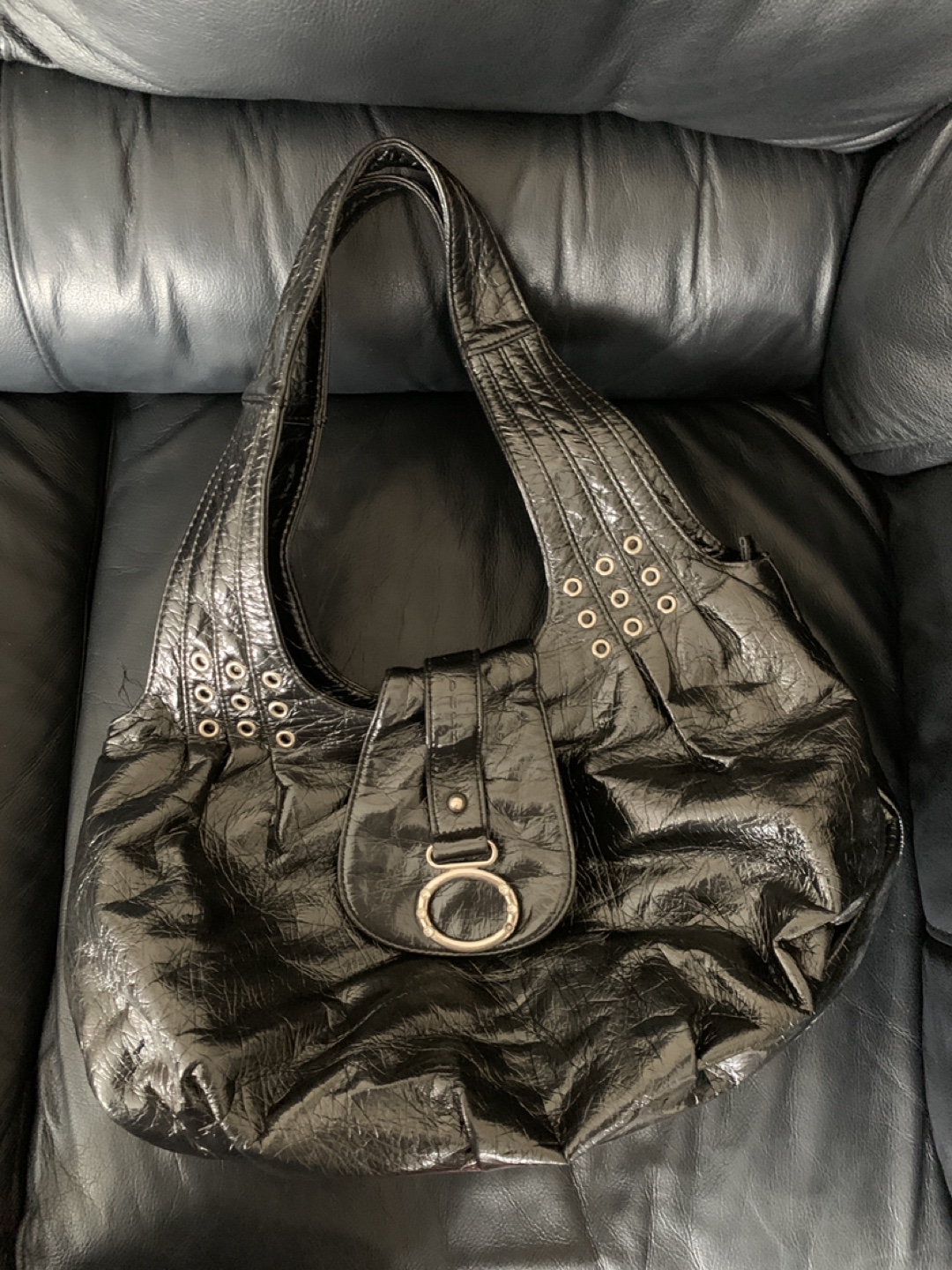 Black Hobo Handbag