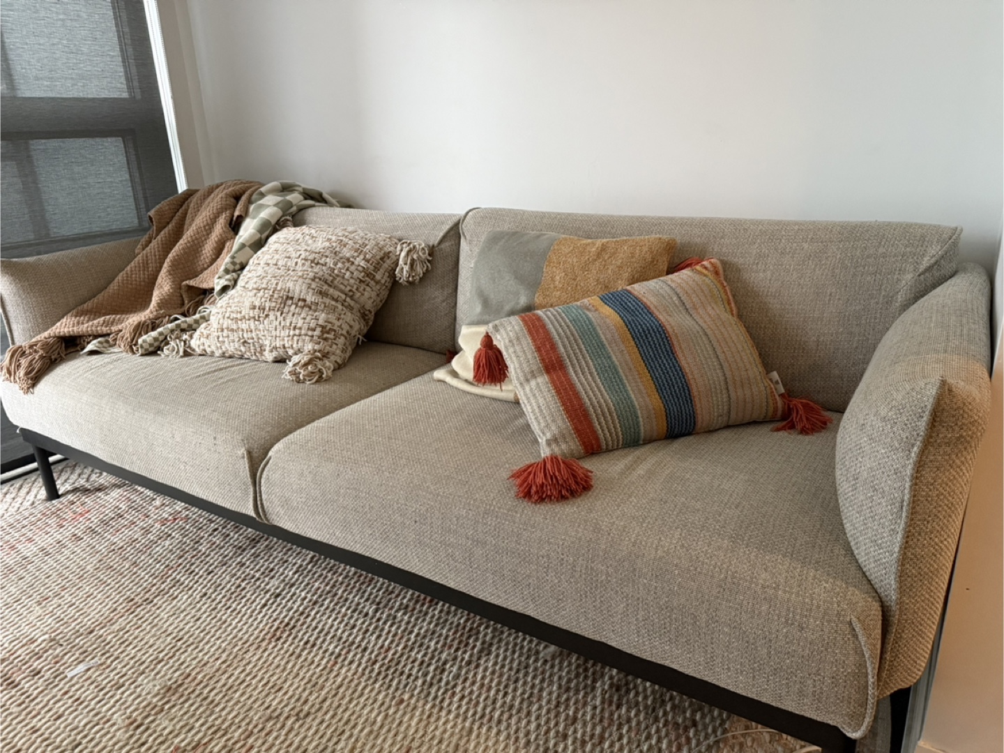 Modern Beige Sofa - photo 2