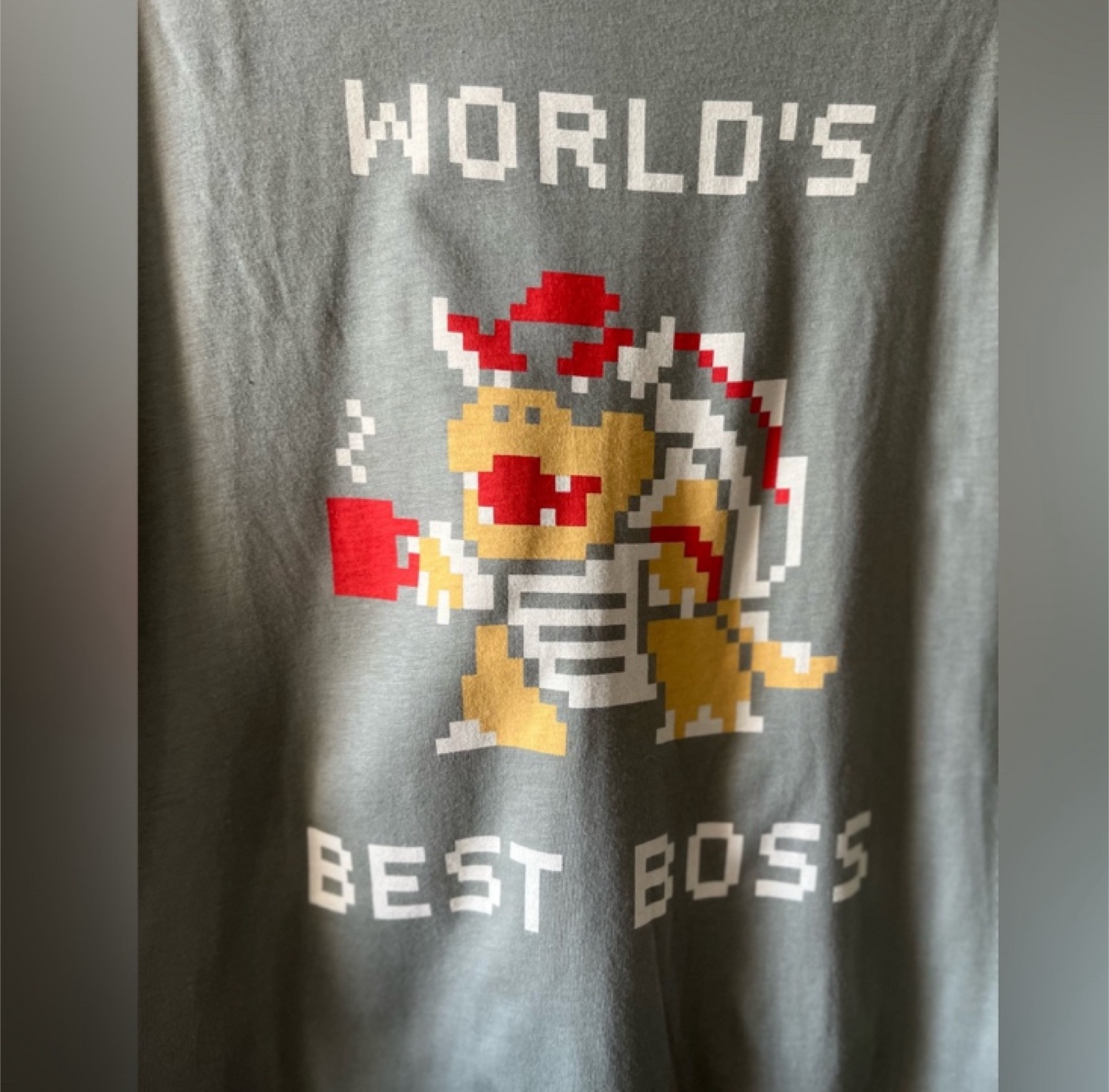Bowser “Worlds Best Boss” tee size L/XL - photo 2