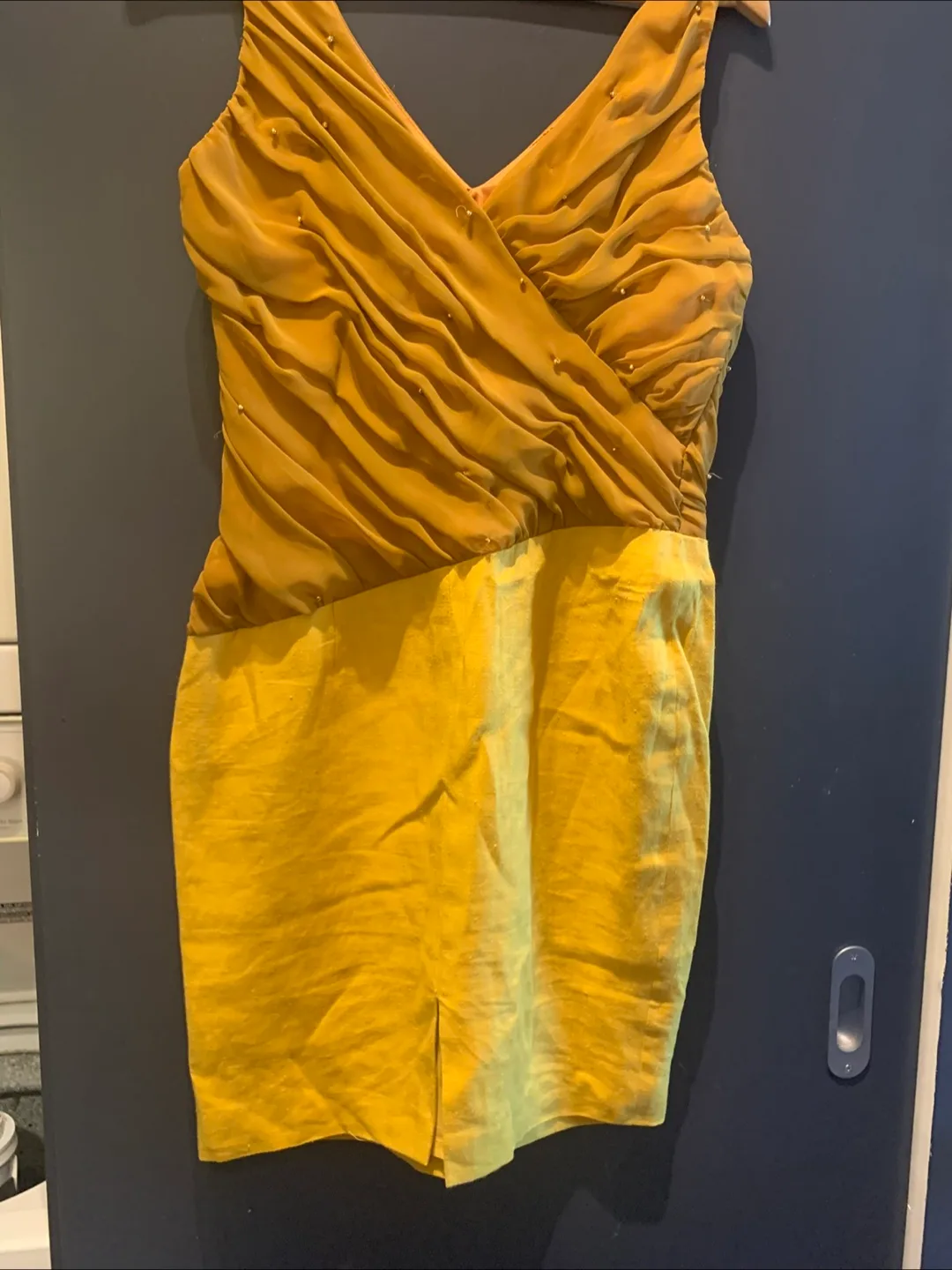 Vintage Mustard Linda Cherry Dress image indicator(5)