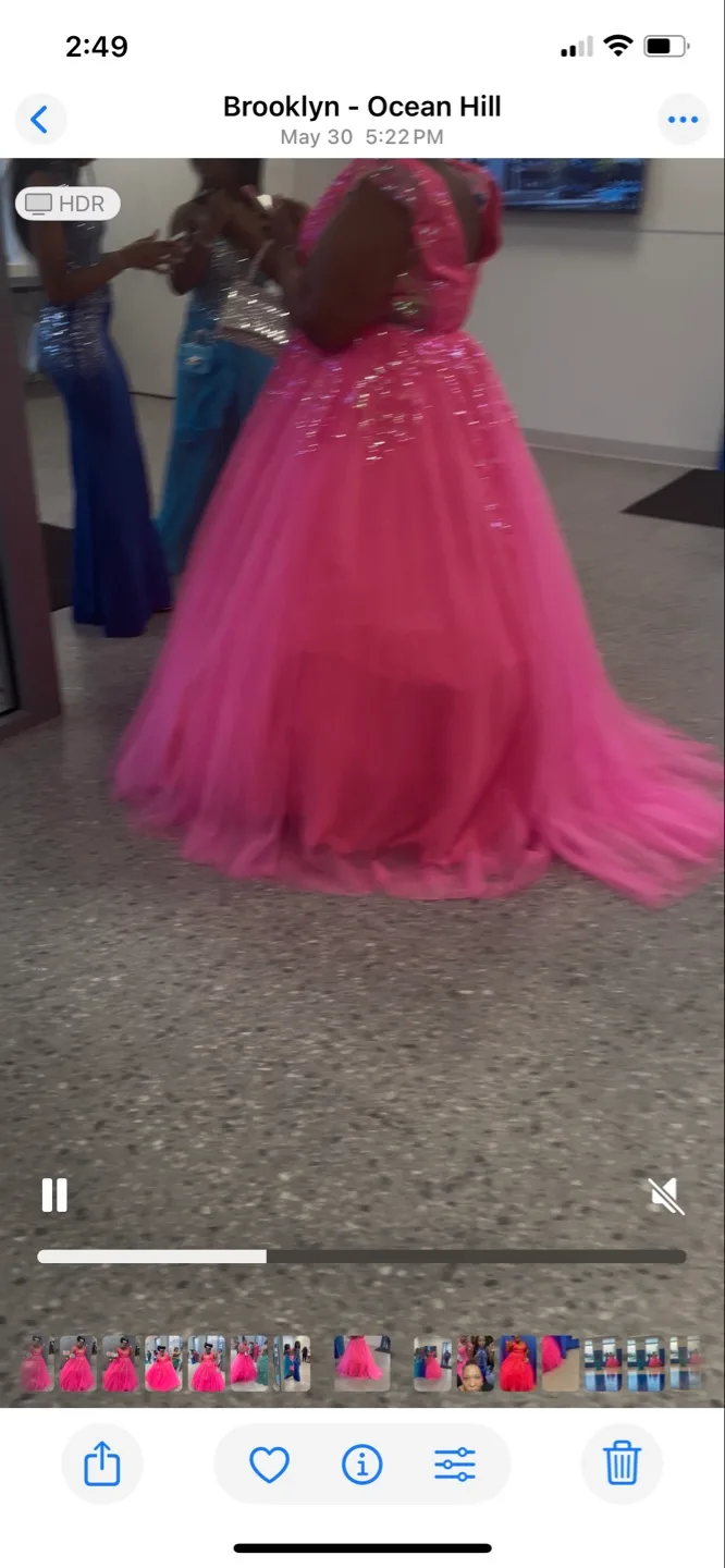 Bright Pink Formal Ball Gown image indicator(5)