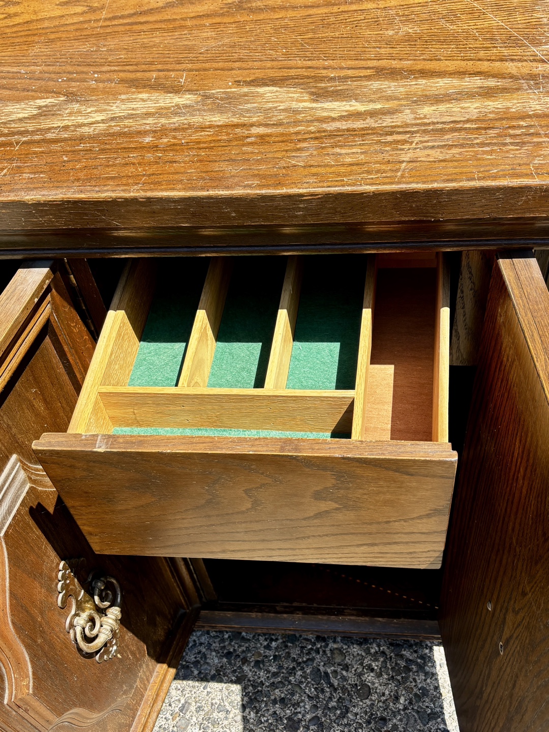 Wooden Cabinet with Drawers and Shelves - photo 4