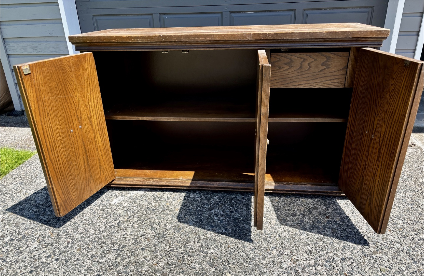 Wooden Cabinet with Drawers and Shelves - photo 3