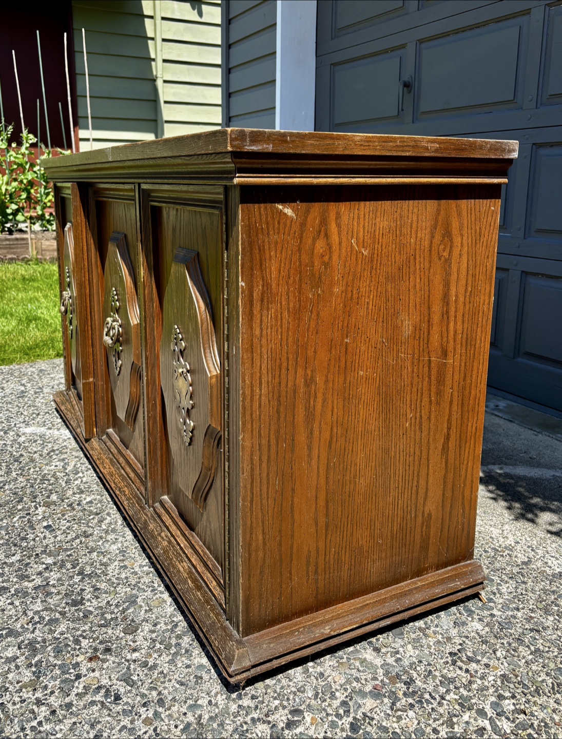 Wooden Cabinet with Drawers and Shelves - photo 2