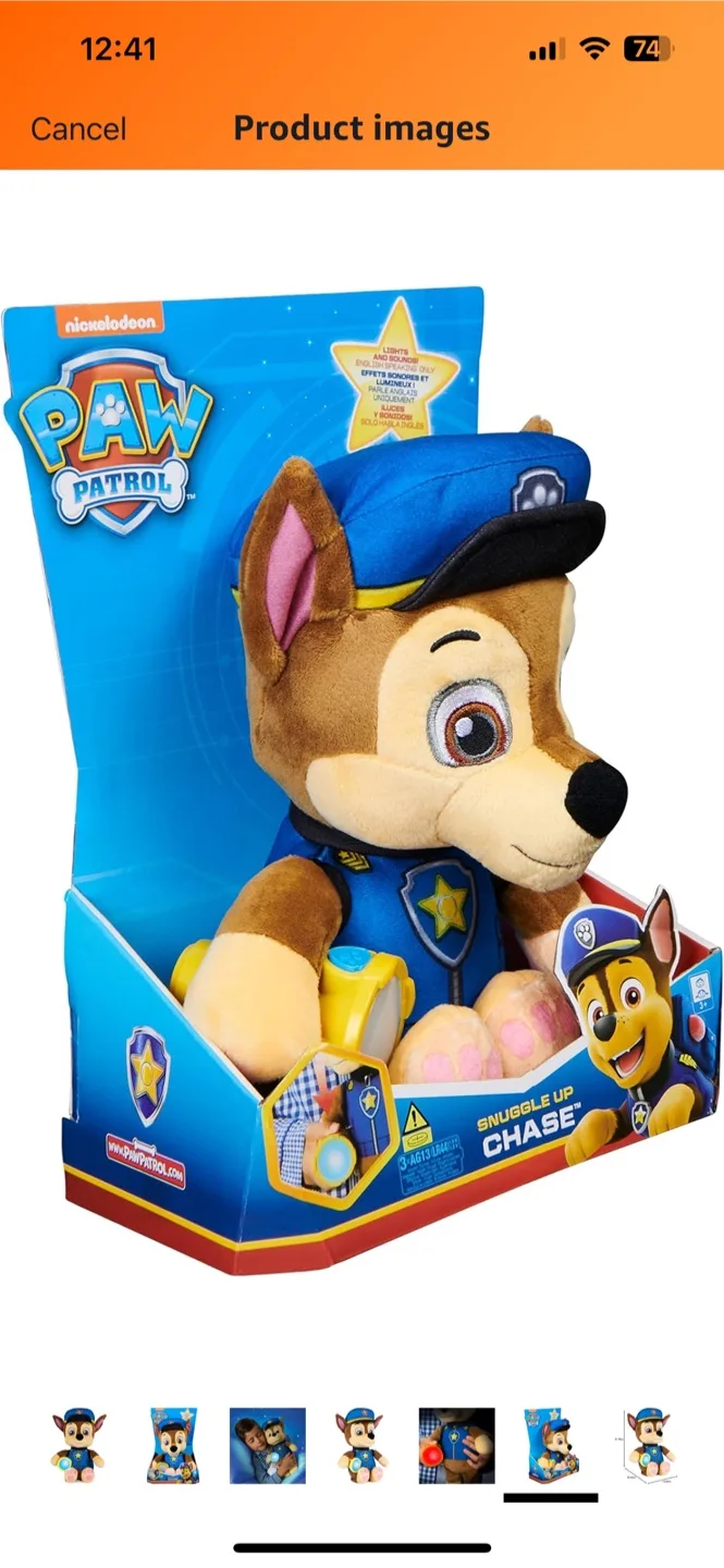Paw Patrol Chase Plush Toy image indicator(3)