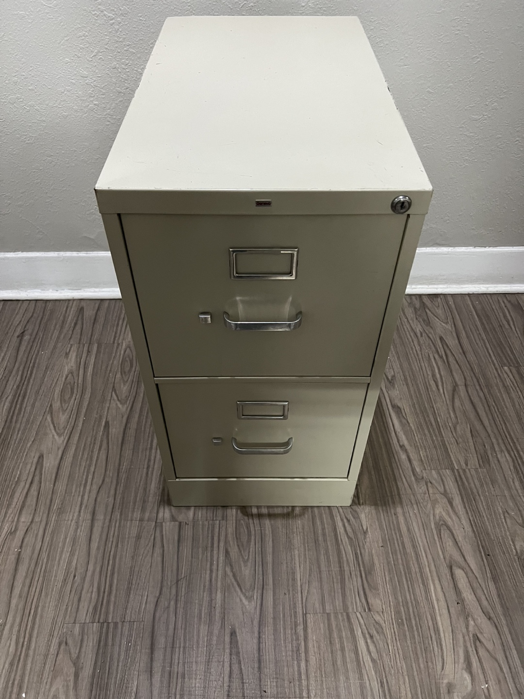 Two-Drawer Metal File Cabinet