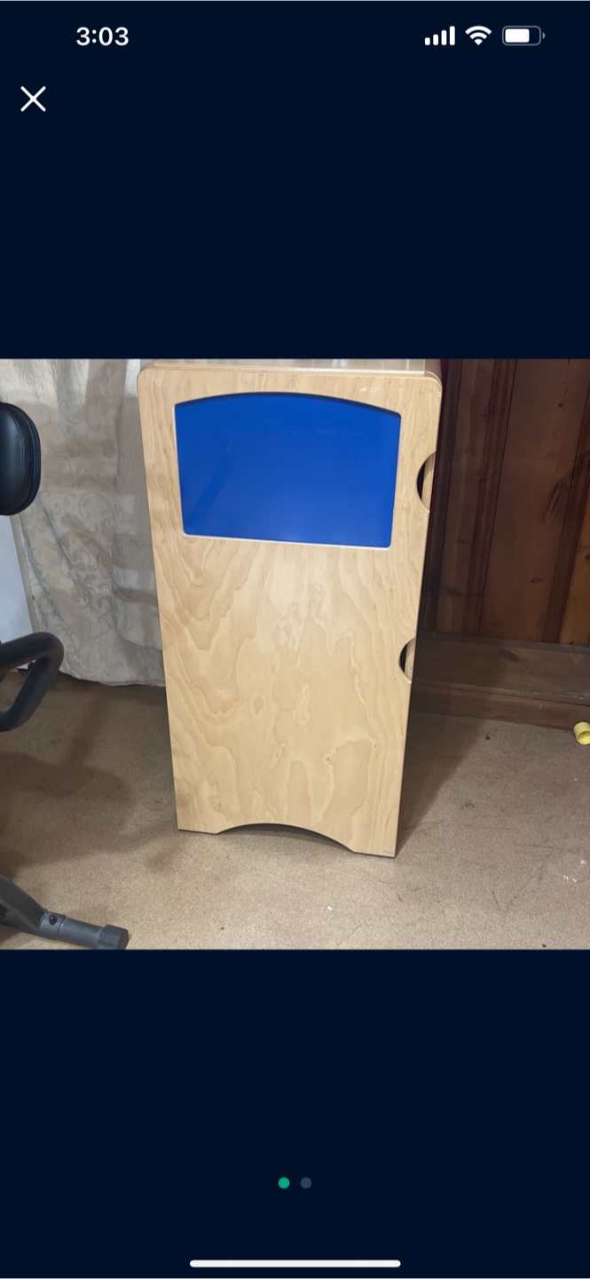 Wooden Toy Storage Cabinet