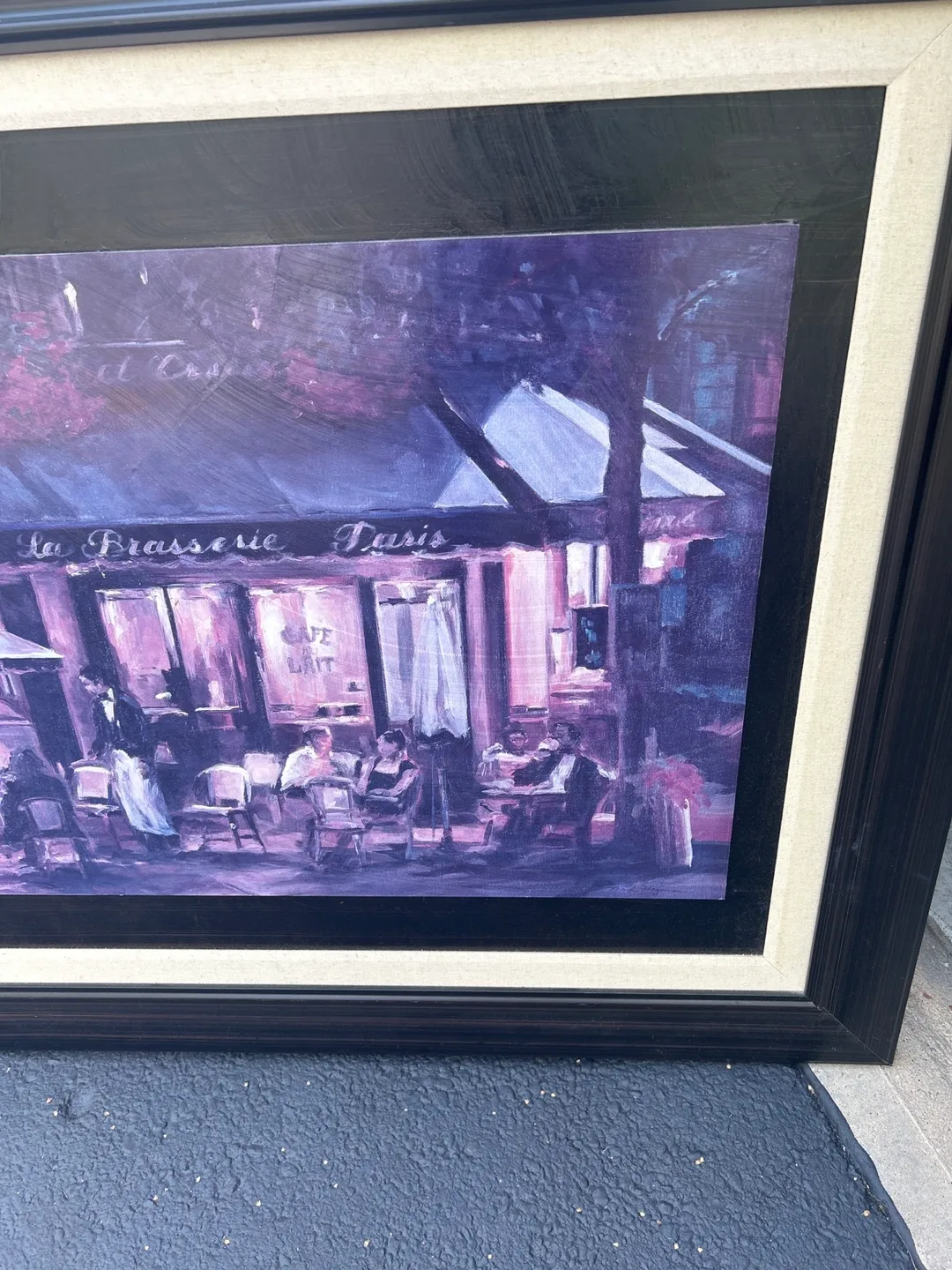 Framed Paris Cafe Painting image indicator(2)