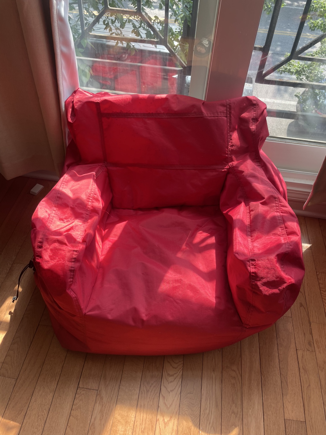 Cozy Red Beanbag Chair (2)