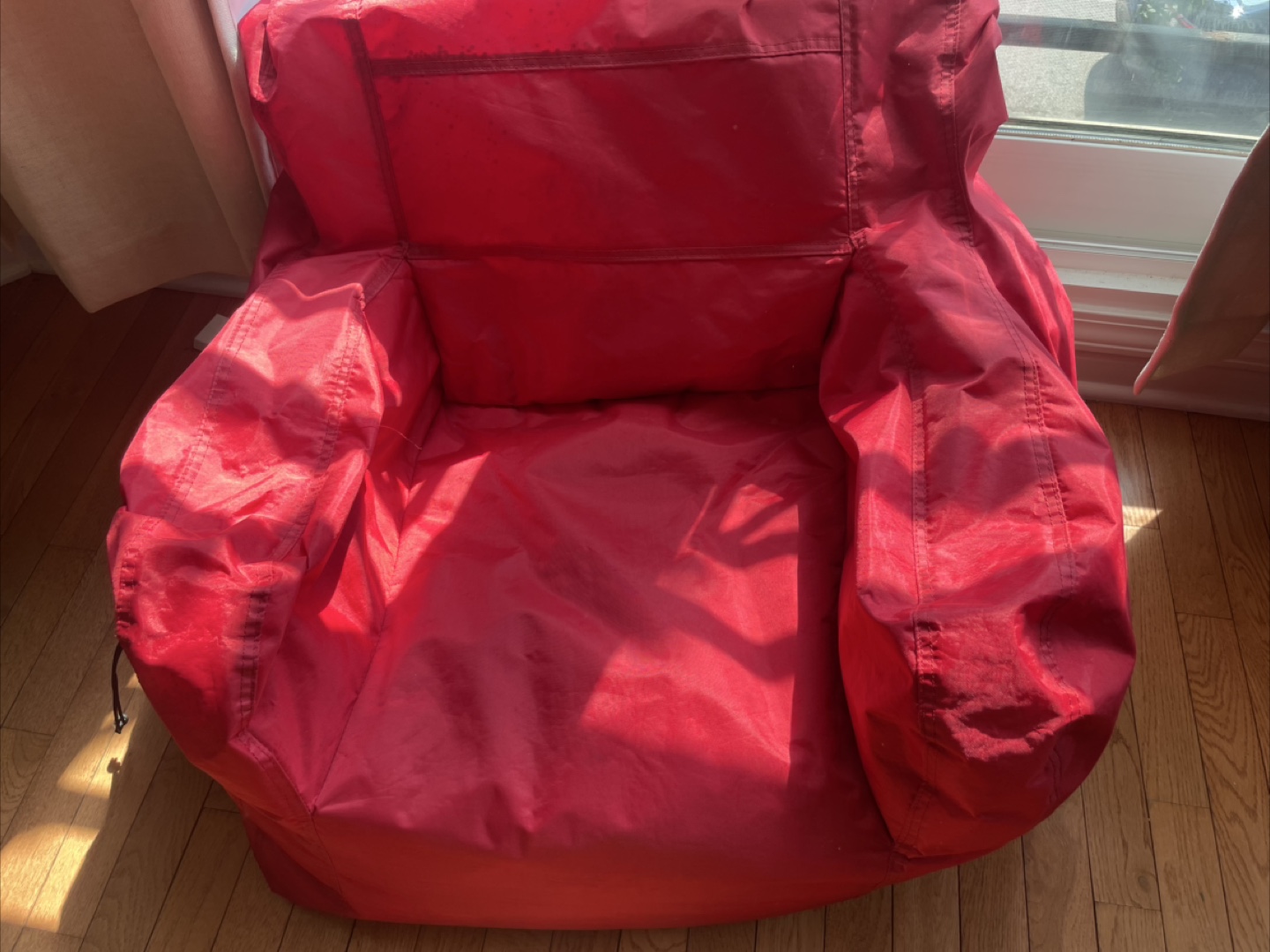 Cozy Red Beanbag Chair (2) - photo 2