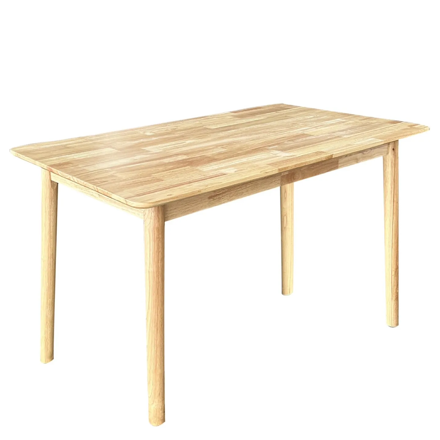 New QLLY Solid Wood Rectangular Dining Table, Natural Wood thumbnail