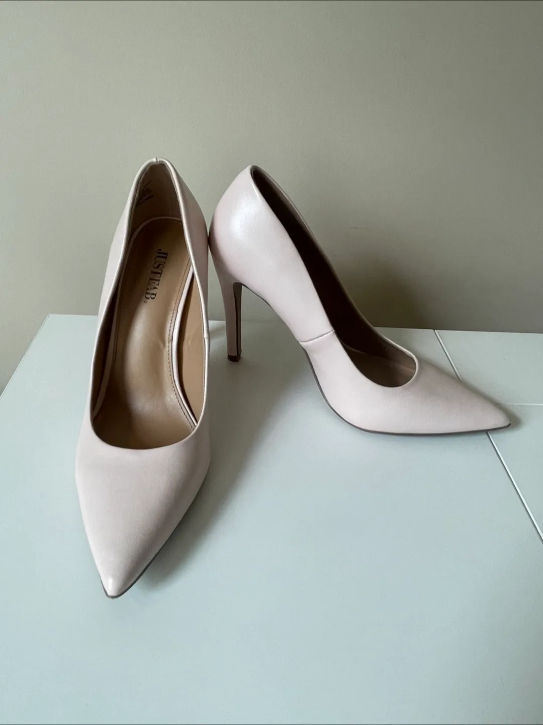JustFab Ballet Pink Heels thumbnail