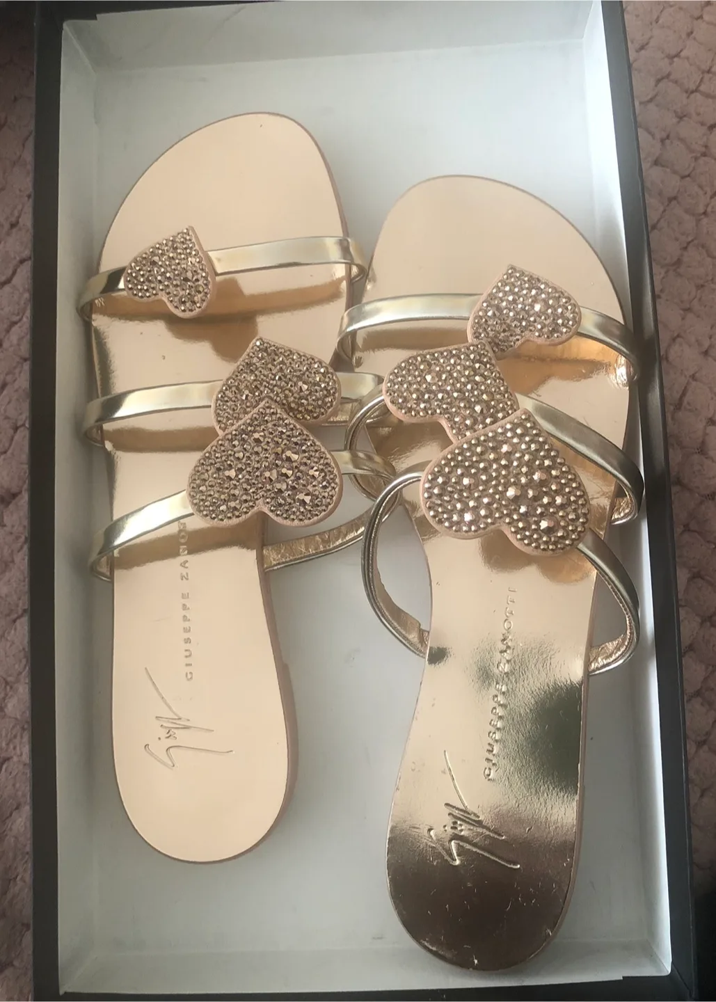 Giuseppe Zanotti Rose-Gold Womens Sandal thumbnail
