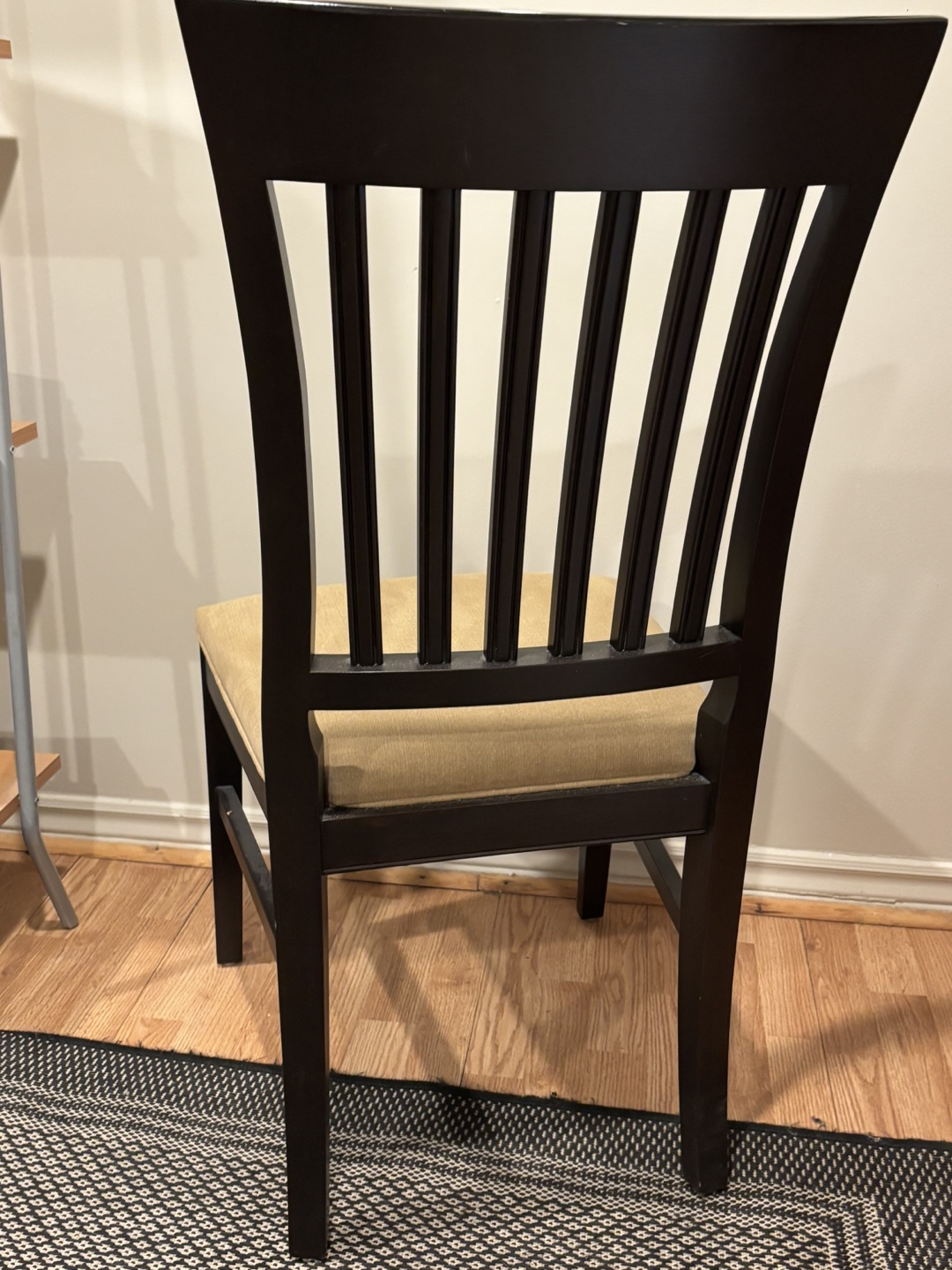 Pair of Upholstered Wooden Dining Chairs - photo 3