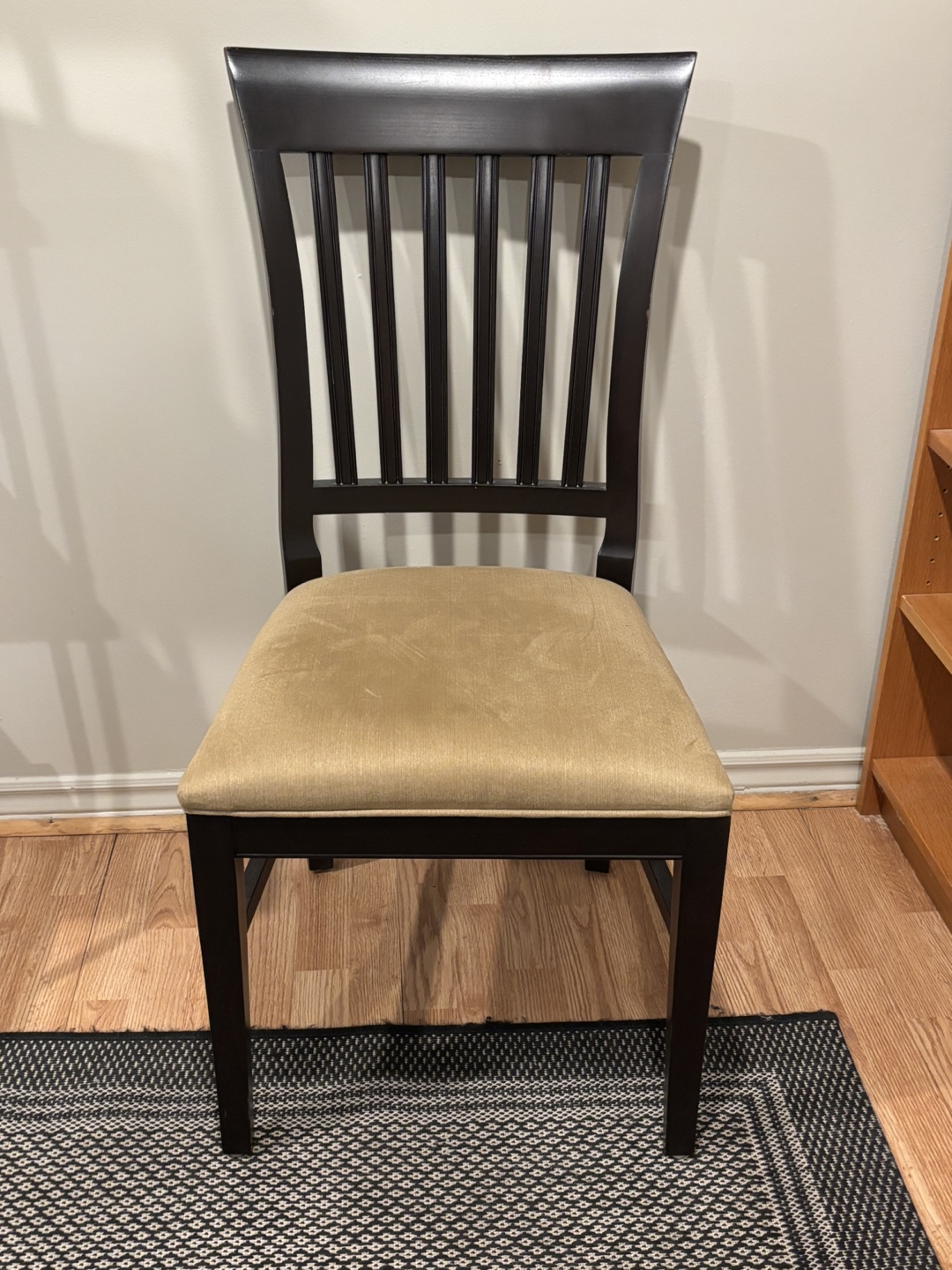 Pair of Upholstered Wooden Dining Chairs - photo 2