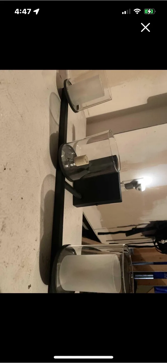 Joosenhouse 3-Light Black Vanity Light Fixture image indicator(2)